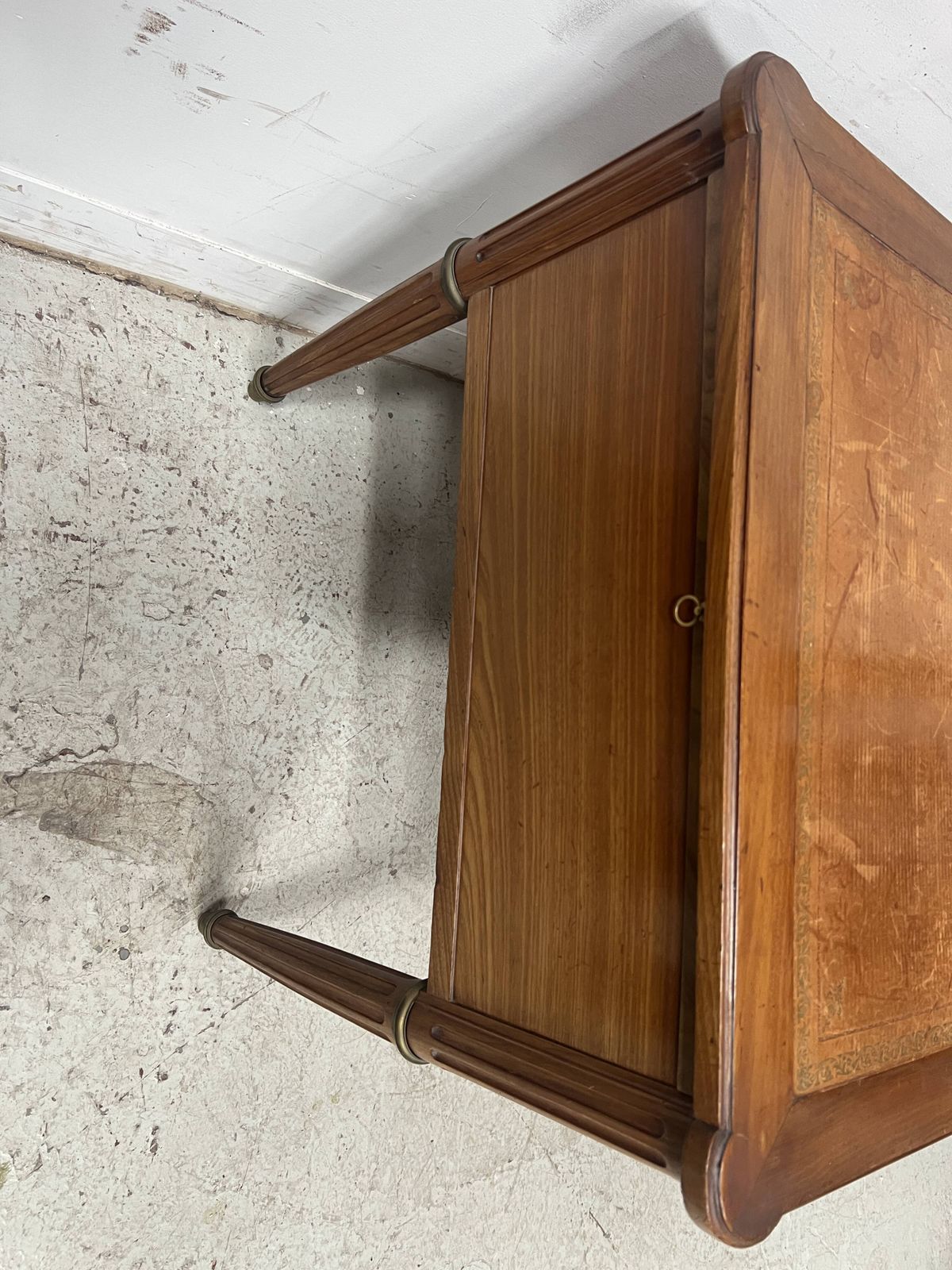 photo for sale Louis XVI Style Walnut Desk From The Late 19th Century.