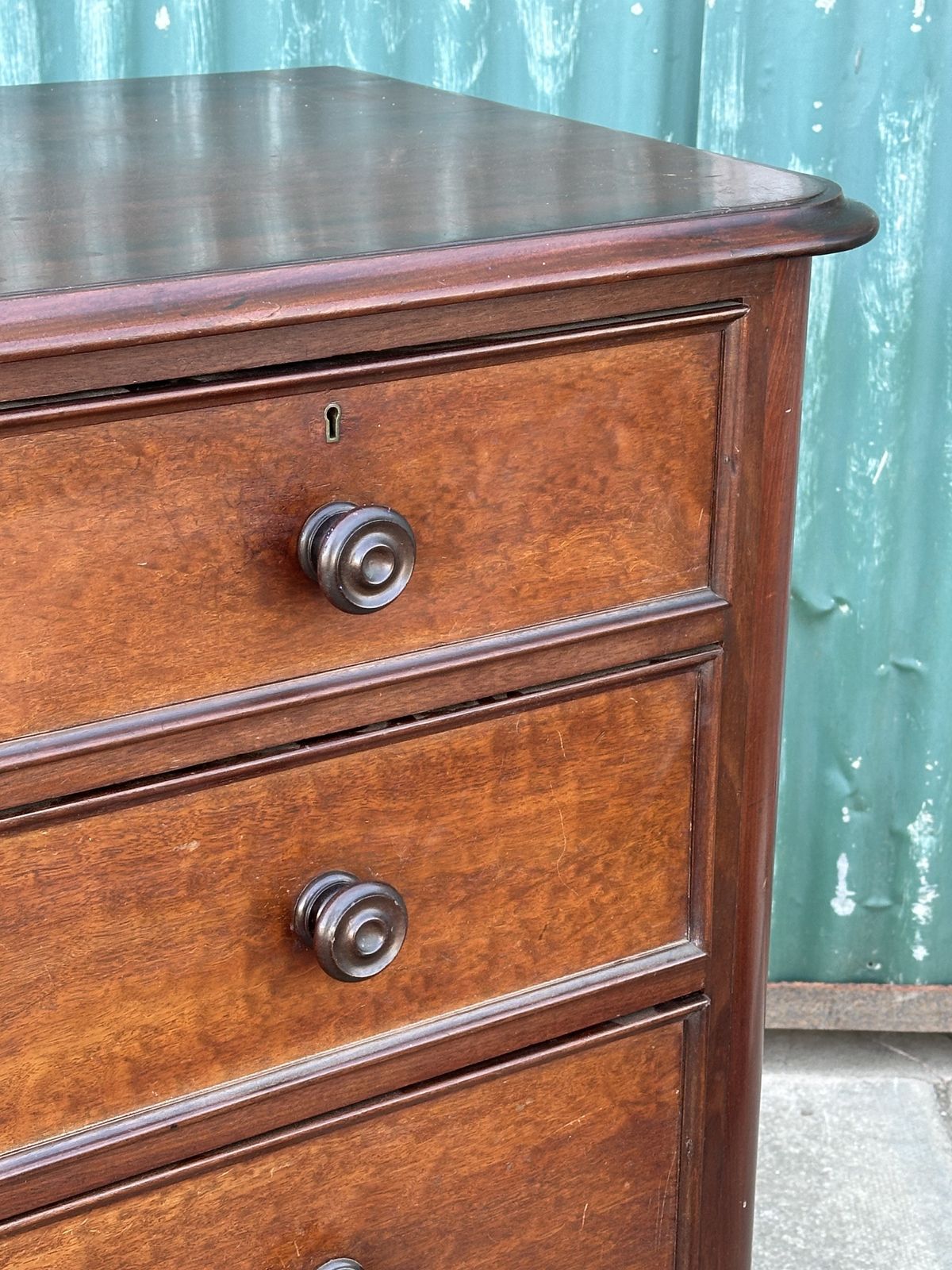photo furniture A 19th Century Plum Pudding Mahogany Chest Of Drawers In The Manner Of Gillows, C.1835