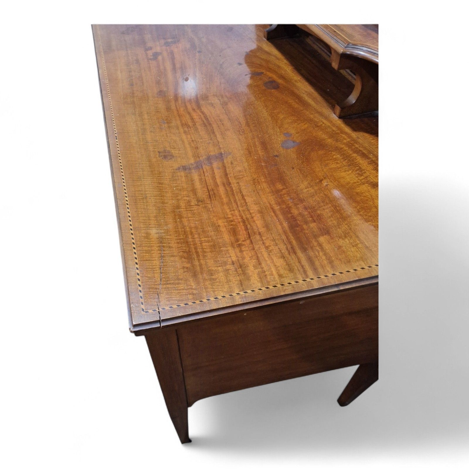 photo buy Antique Victorian Mahogany Vanity Dressing Table Shield Mirror Chest Of Drawers