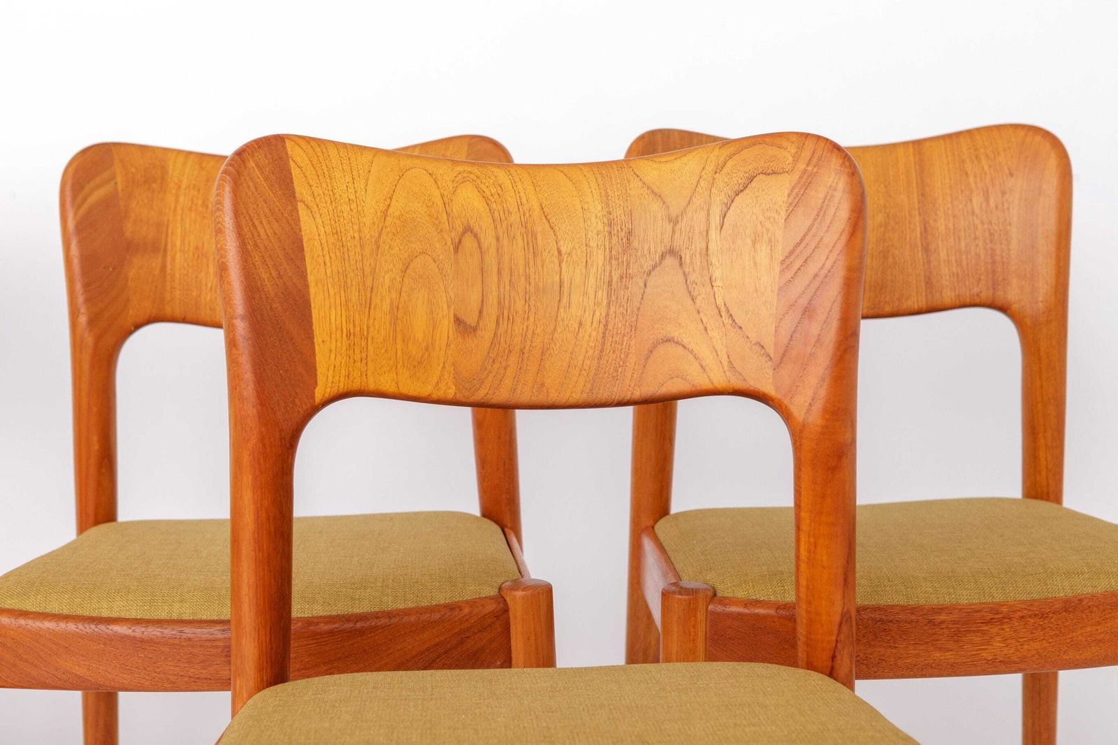 Set Of 8 Niels Koefoed “Ole” Dining Chairs Danish Teak 1970s Mid Century Modern Restored Chairs photo Furniture