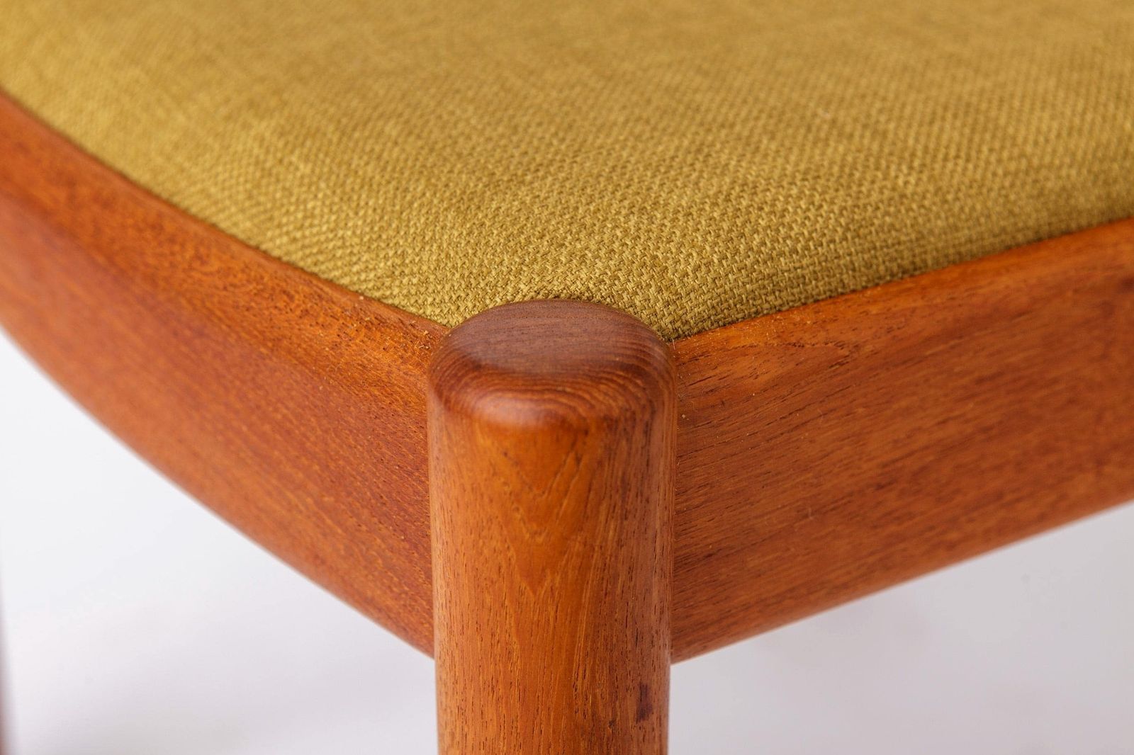 Furniture Set Of 8 Niels Koefoed “Ole” Dining Chairs Danish Teak 1970s Mid Century Modern Restored Chairs photo