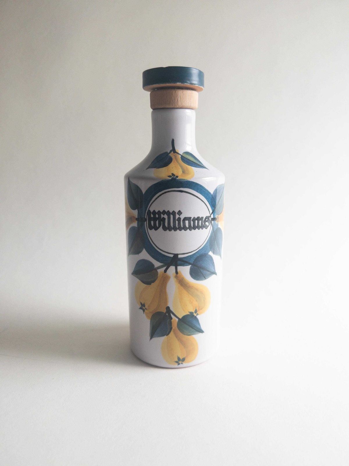 Set Of 4 Liquor Ceramic Bottles By Luzerner Keramik   Spirits Flask With A Cork Stopper   Made In Switzerland photo buy