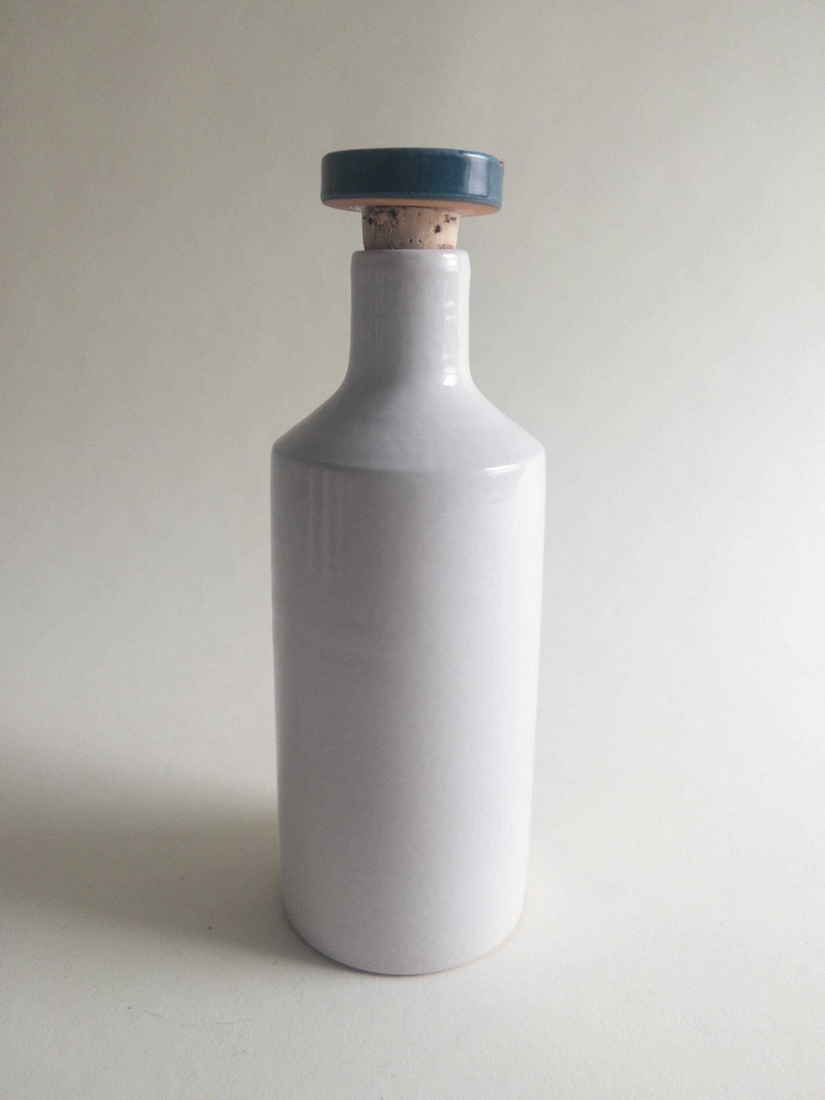 photo buy Set Of 4 Liquor Ceramic Bottles By Luzerner Keramik   Spirits Flask With A Cork Stopper   Made In Switzerland