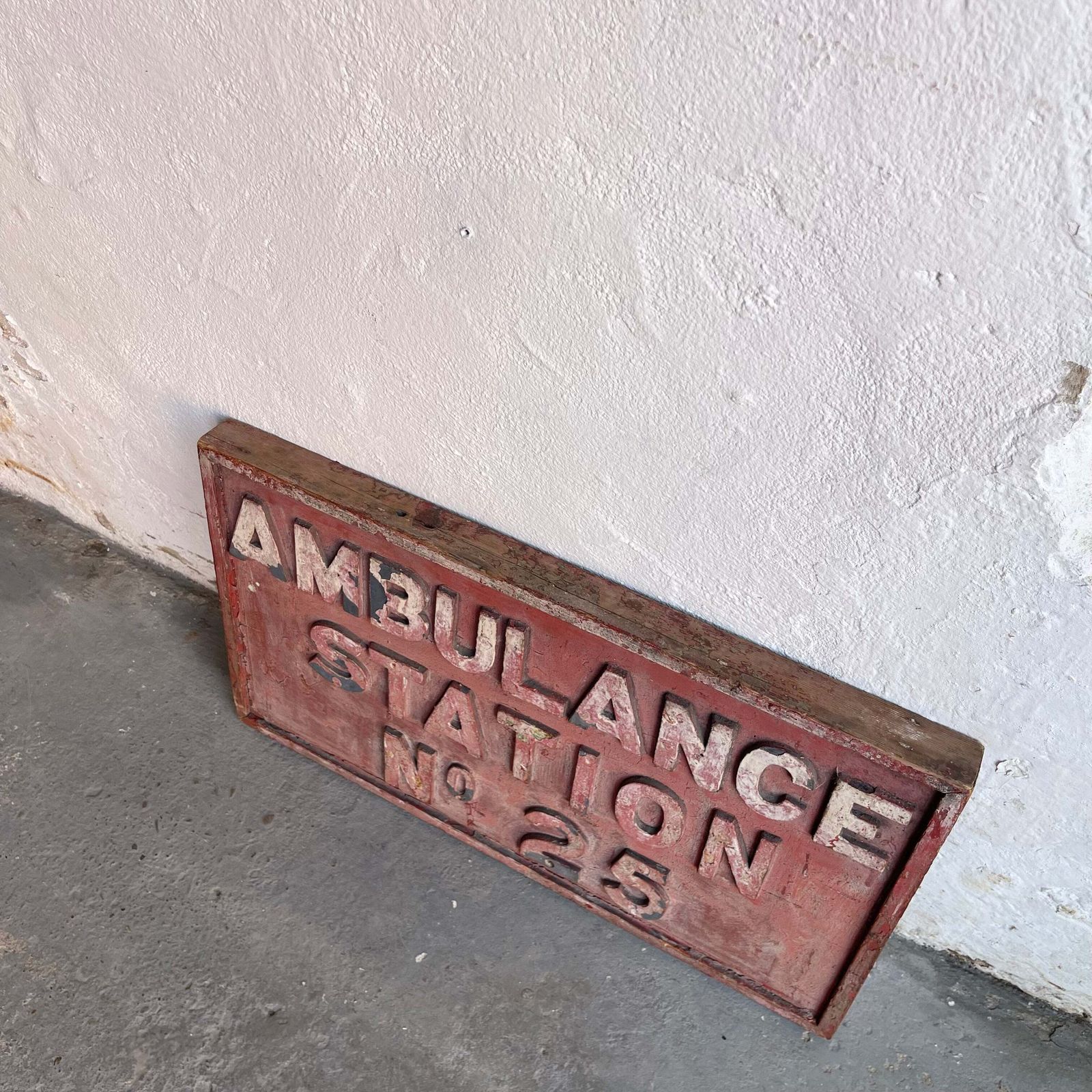 Vintage Wooden Sign   #2122 photo for sale