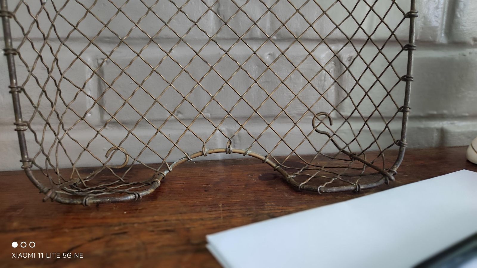 Antique French Wire Desk Tray Organizer Basket photo Home Decor