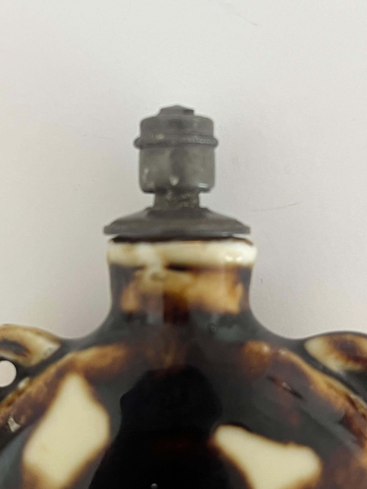 Perfume Bottle Porcelain Marbled And Applied Gilded Decoration, Probably Chinese photo buy