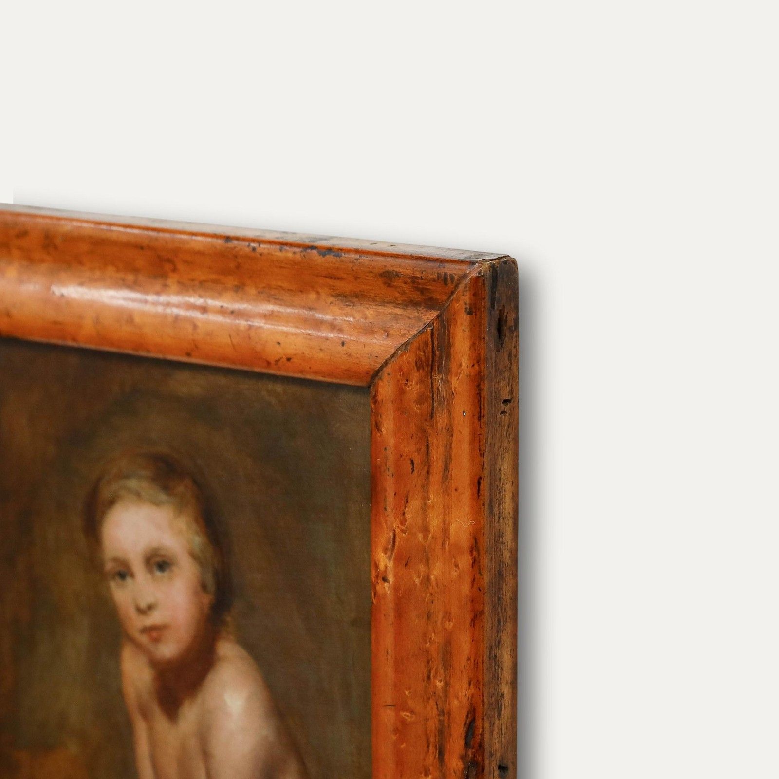 19th Century Oil Portrait Of A Boy photo vinterior