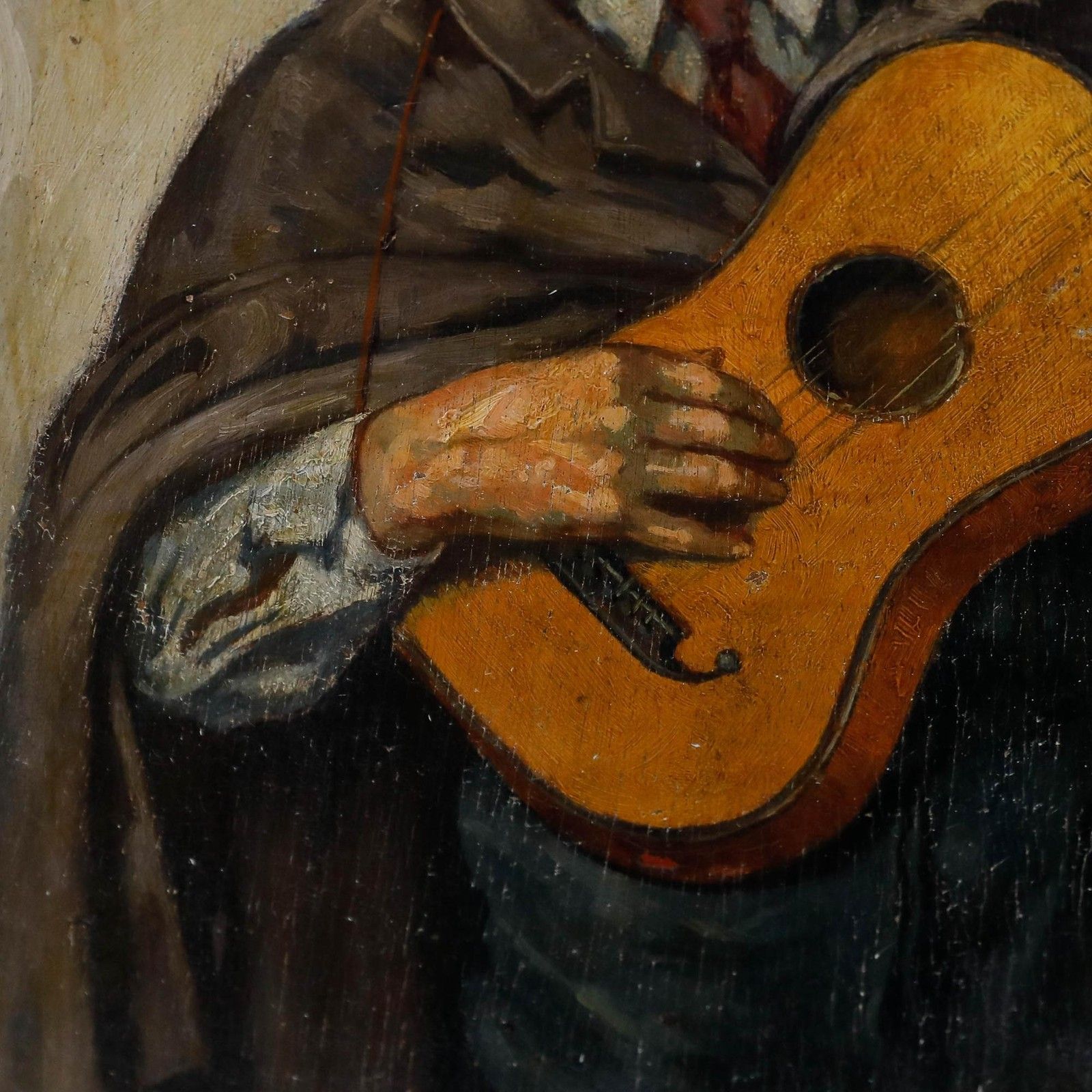 Bernhard Gauer (1882 1955) Framed Early 20th Century Oil, The Busker photo 325.0