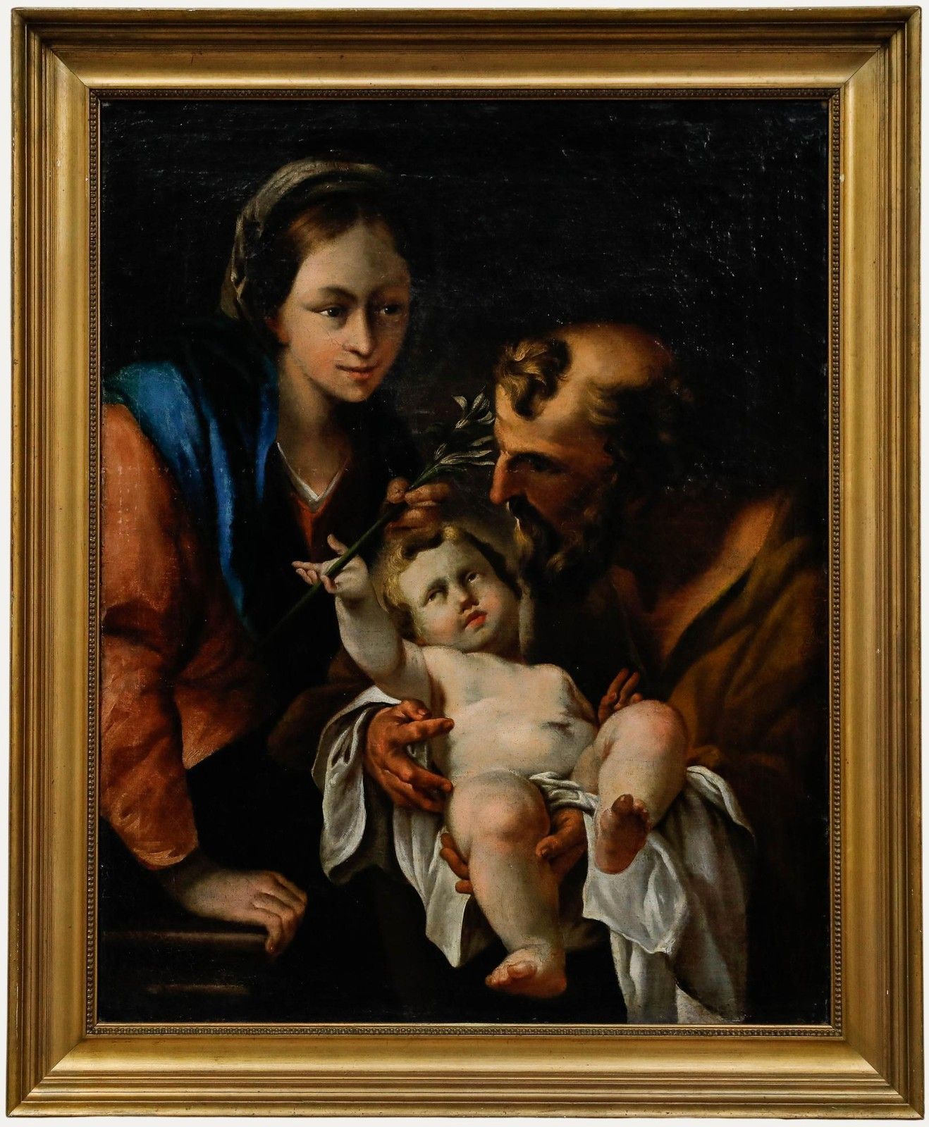 18th Century Oil The Holy Family