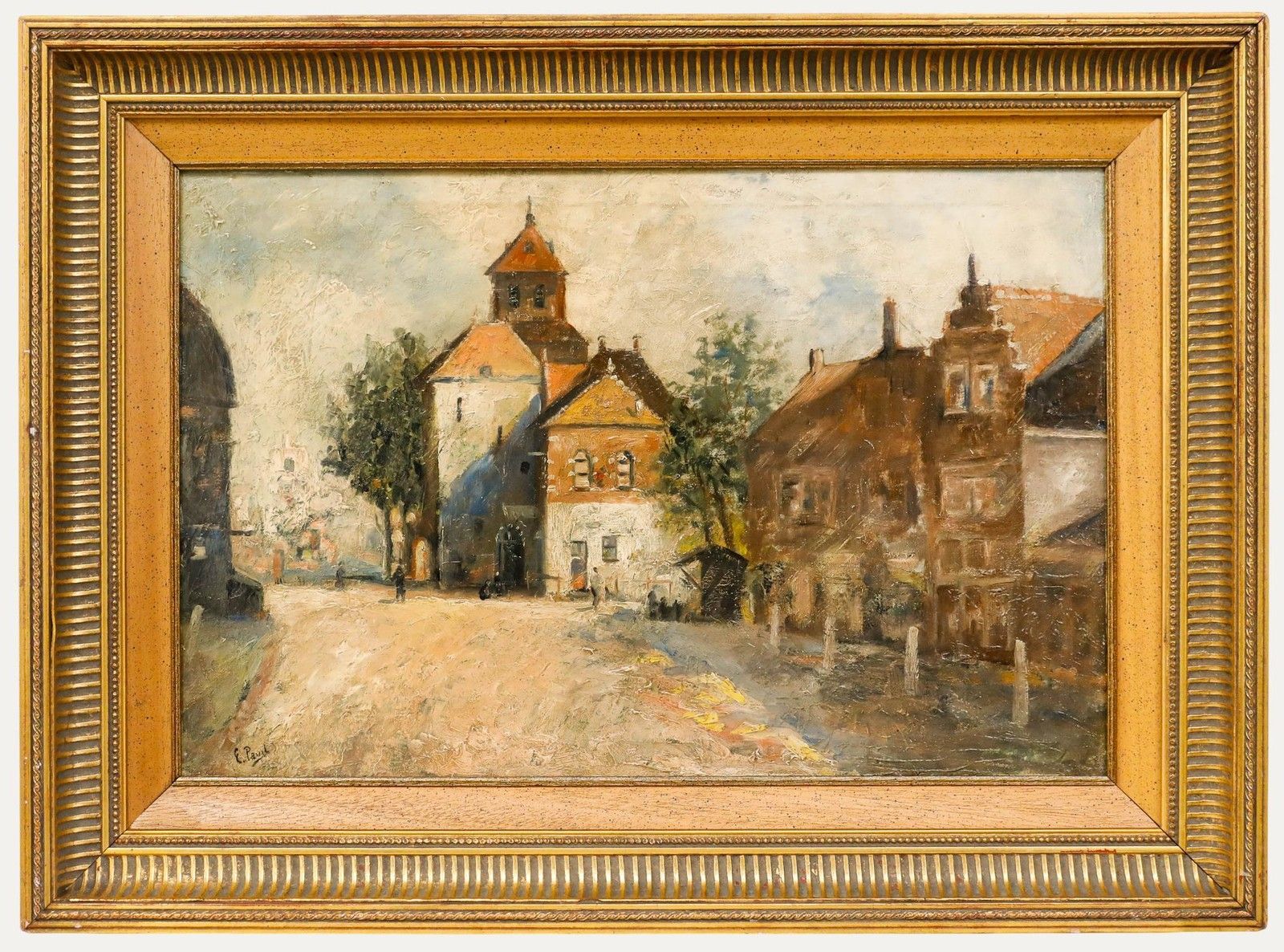 Attrib. Elie Anatole Pavil (1873 1948) Early 20th Century Oil, A Quiet Street