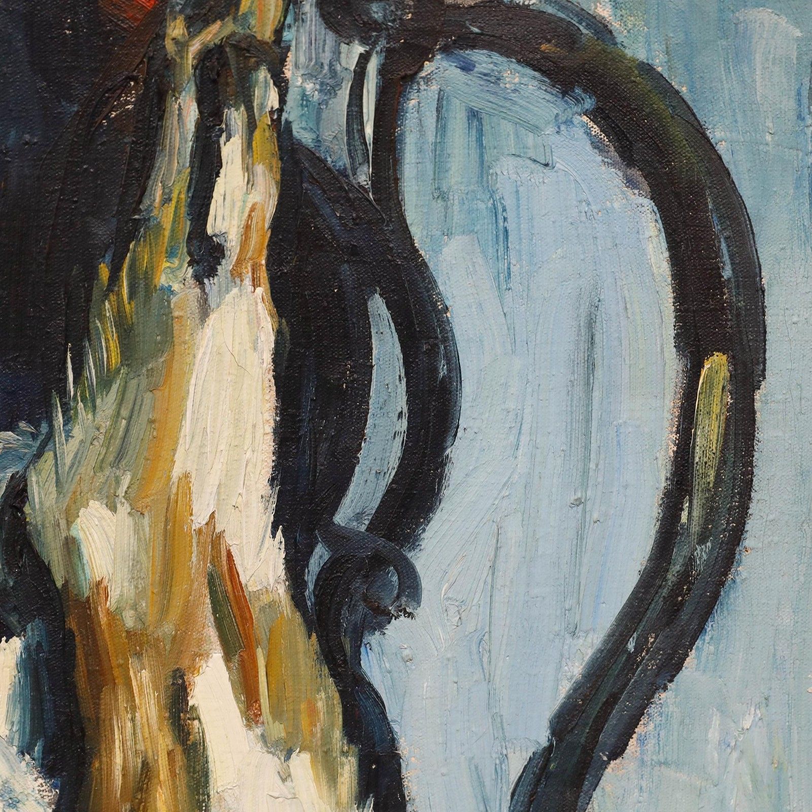 Man Collot (1903 1962) Mid 20th Century Oil, Still Life With Rabbit photo vinterior