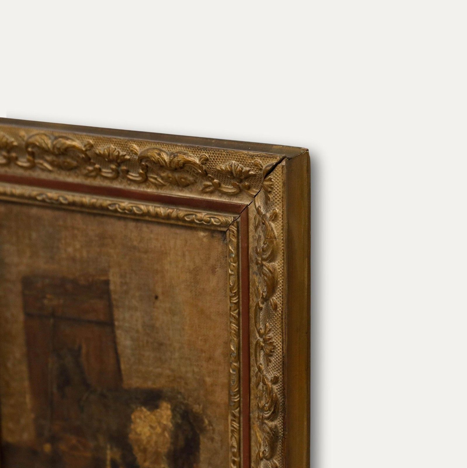 Jac Thoen Framed Early 20th Century Oil, Always Hungry photo 250.0