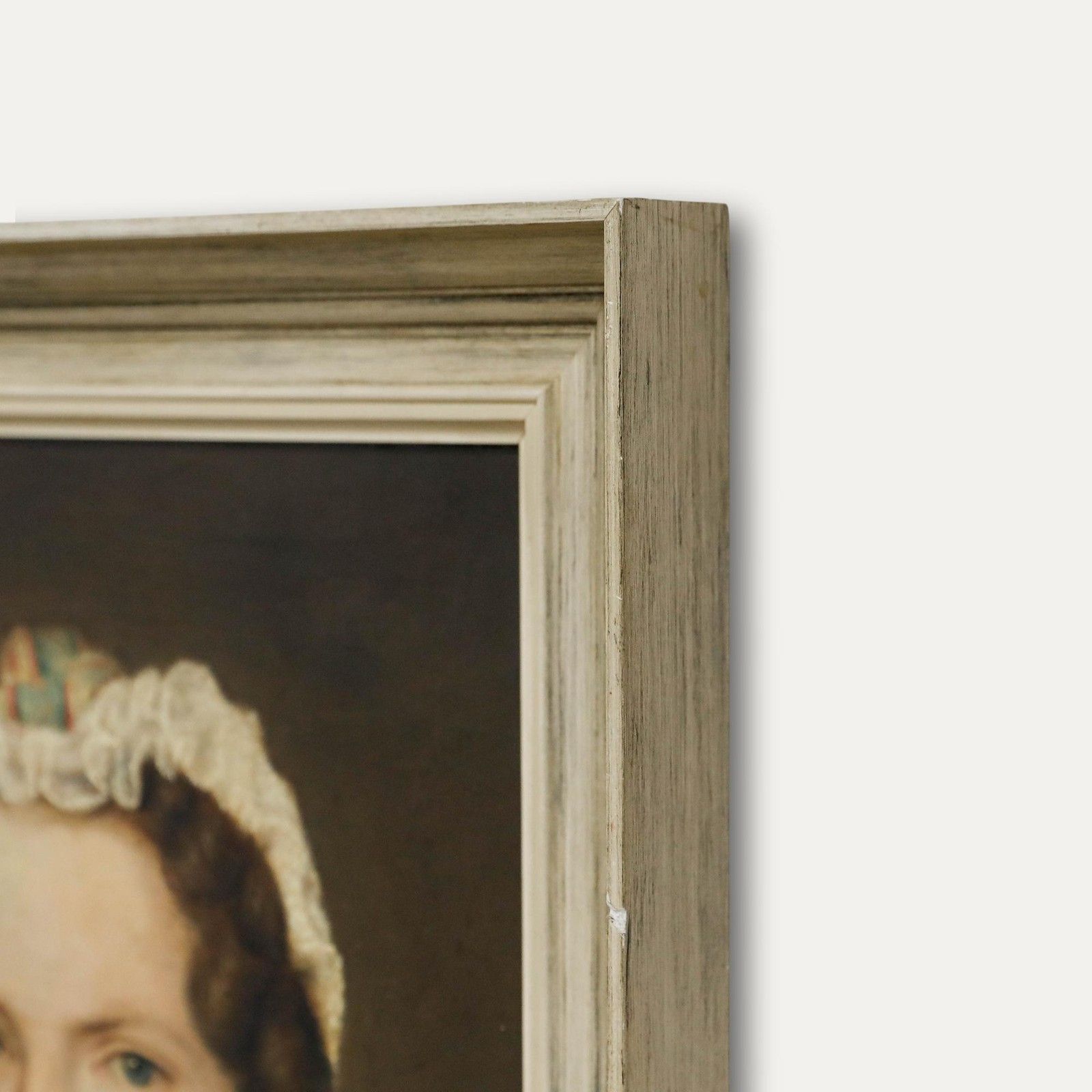 Framed 19th Century Oil Portrait Of A Lady photo vinterior