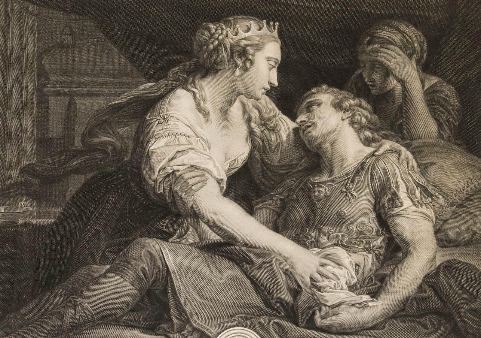 Wille After Batoni 1778 Engraving, The Death Of Mark Antony photo furniture