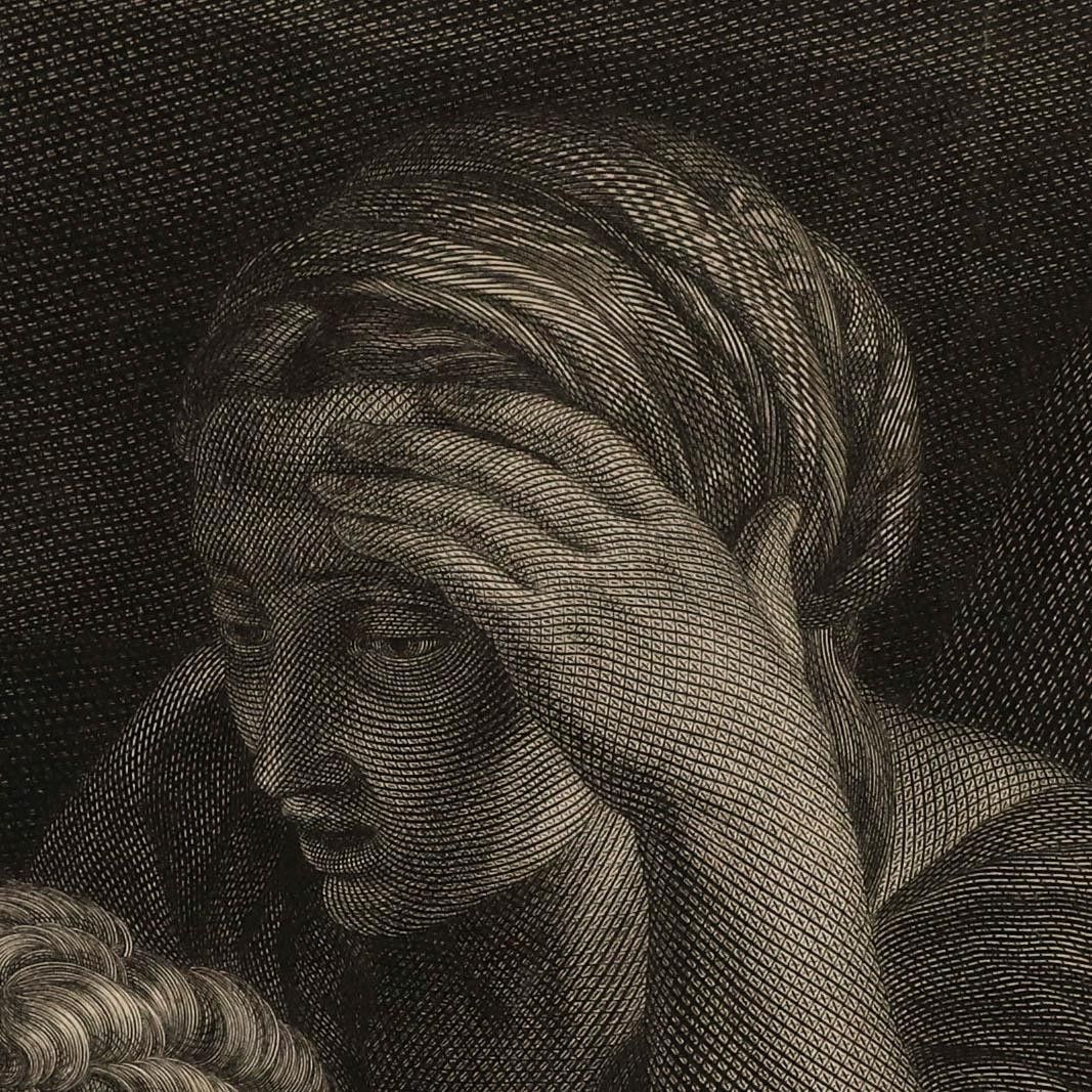 Wille After Batoni 1778 Engraving, The Death Of Mark Antony photo 225.0