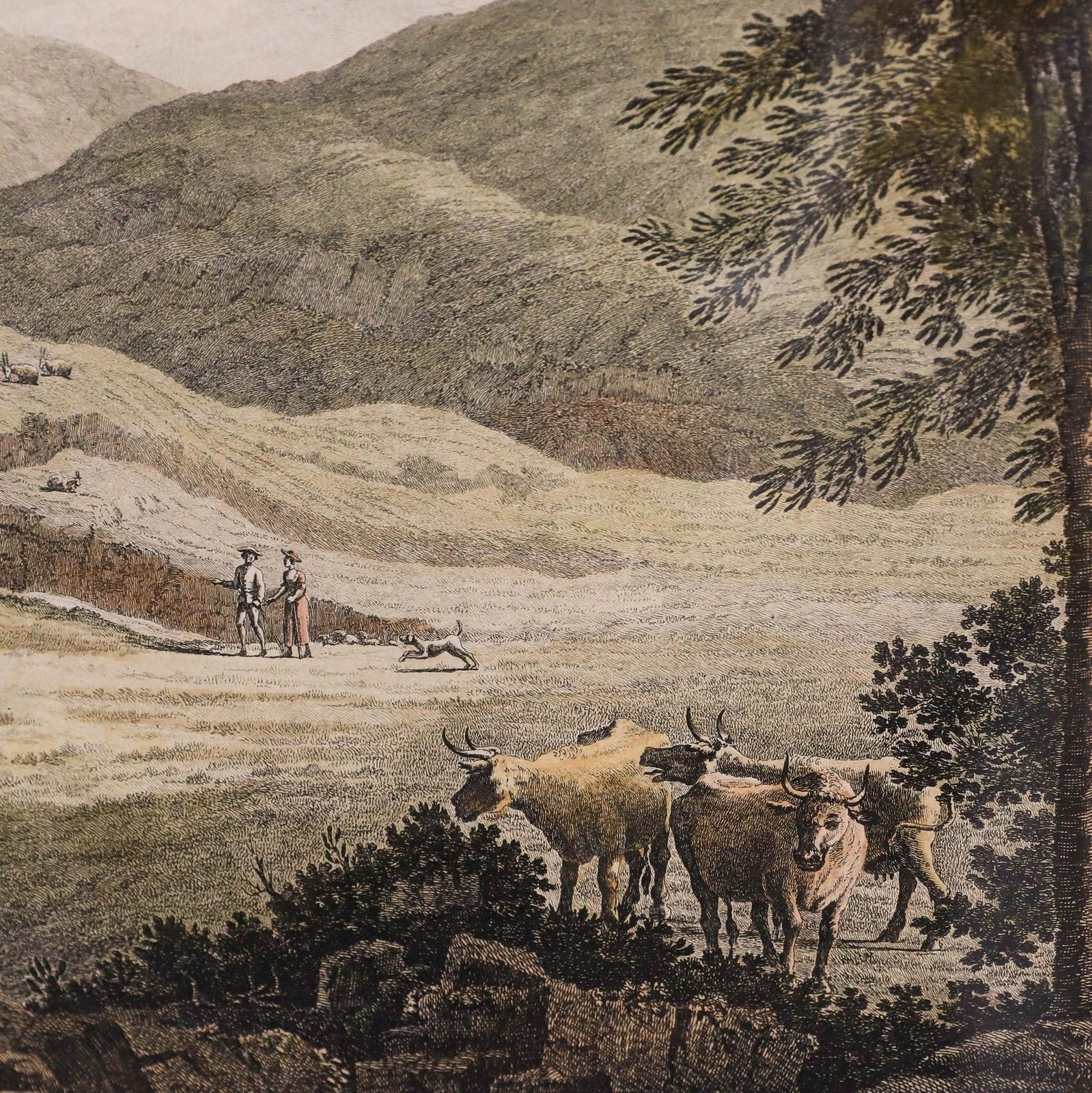 John Boydell (1720 1804) Framed 1750 Engraving, View Of Rhaidder Fawr photo 195.0