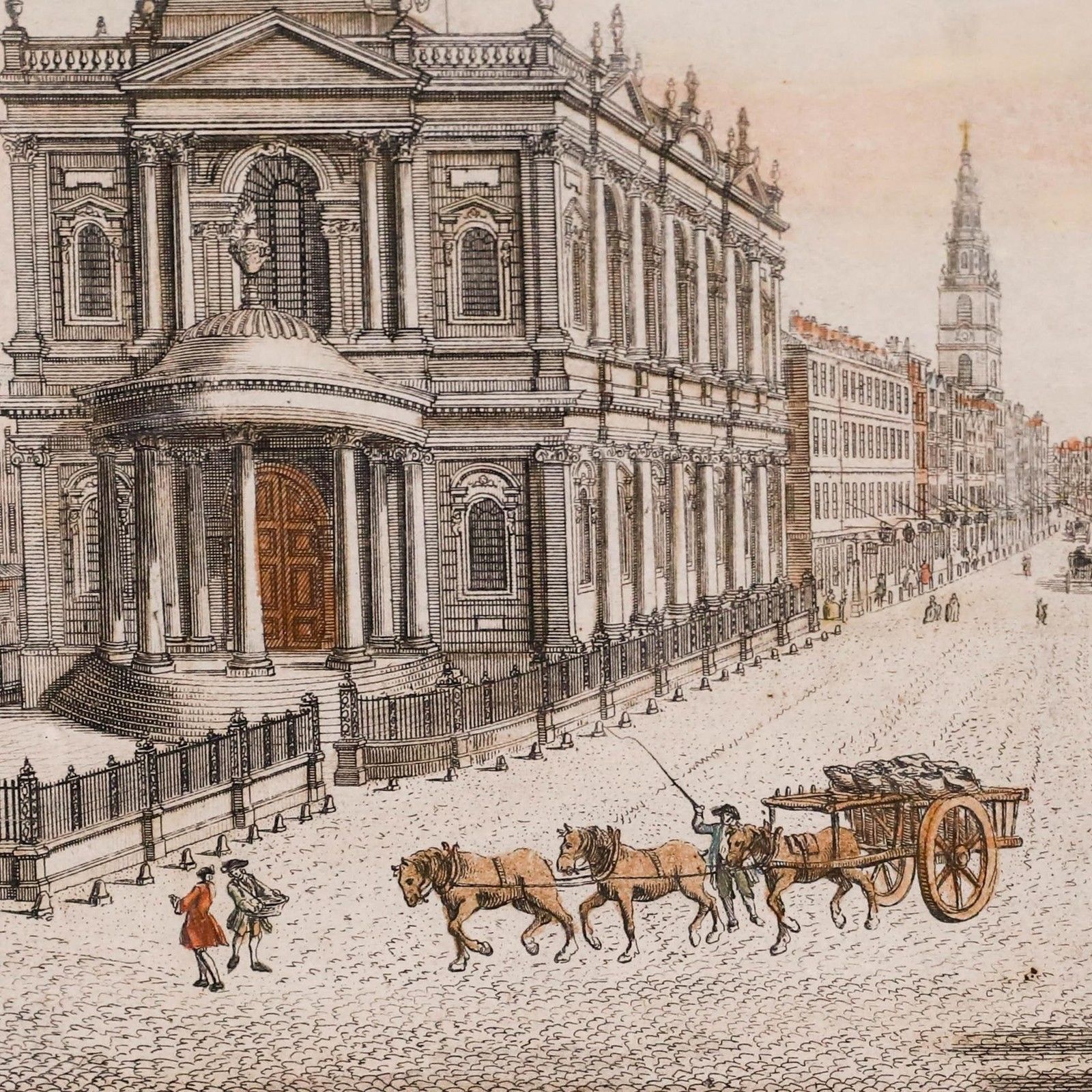 Thomas Bowles (C.1712 1767) 1753 Engraving, A View Of Somerset House photo Art