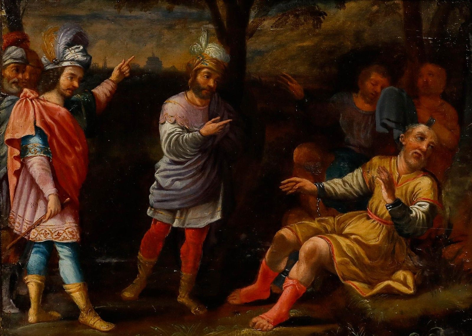 Italian School 18th Century Oil The Judgement Of Samson photo furniture