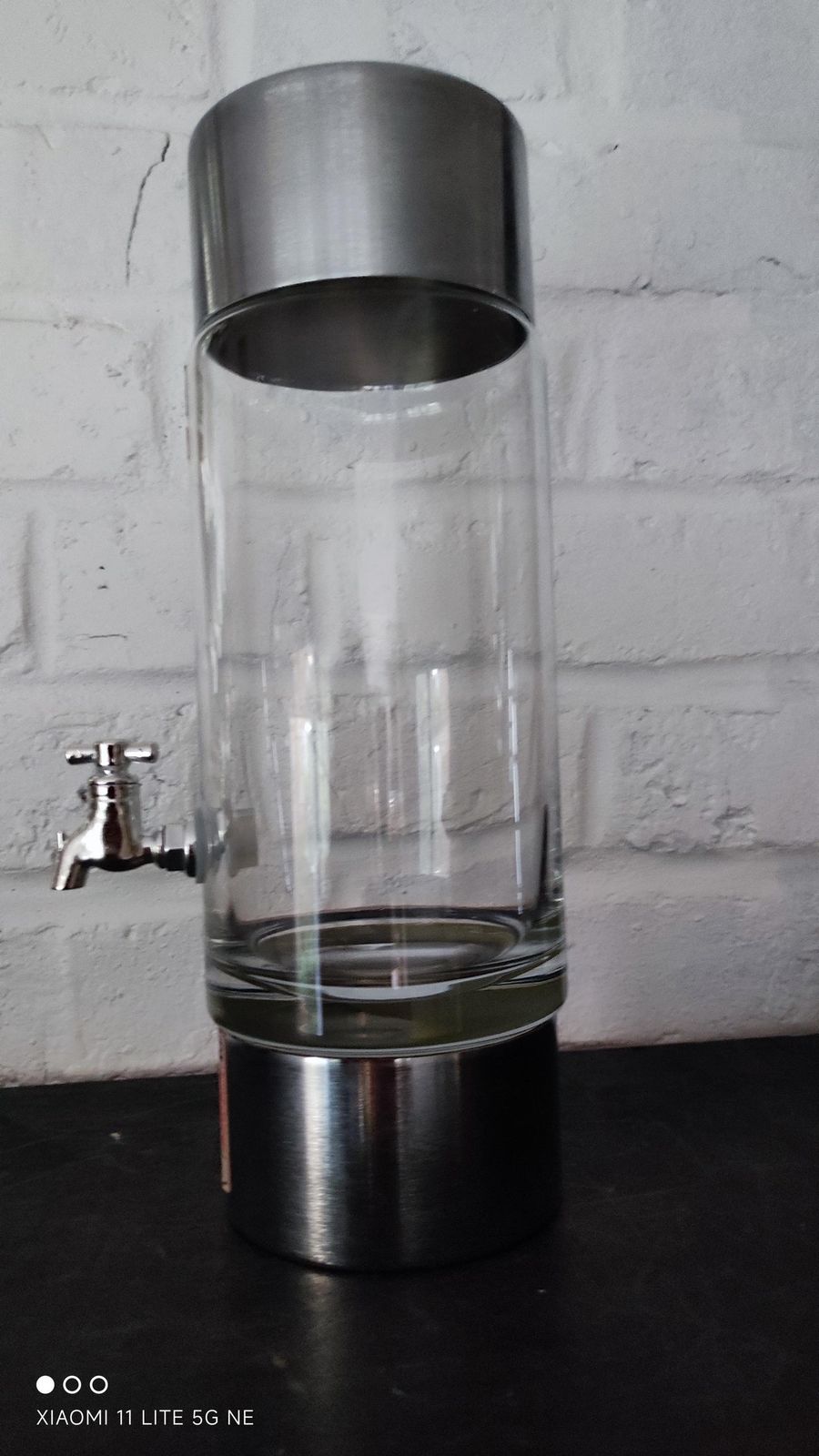 photo for sale Franse Hedendaagse Absintfontein van Gelb Paris in Verzilverd Metaal & Geblazen Glas, Mid-Century Modern Barware