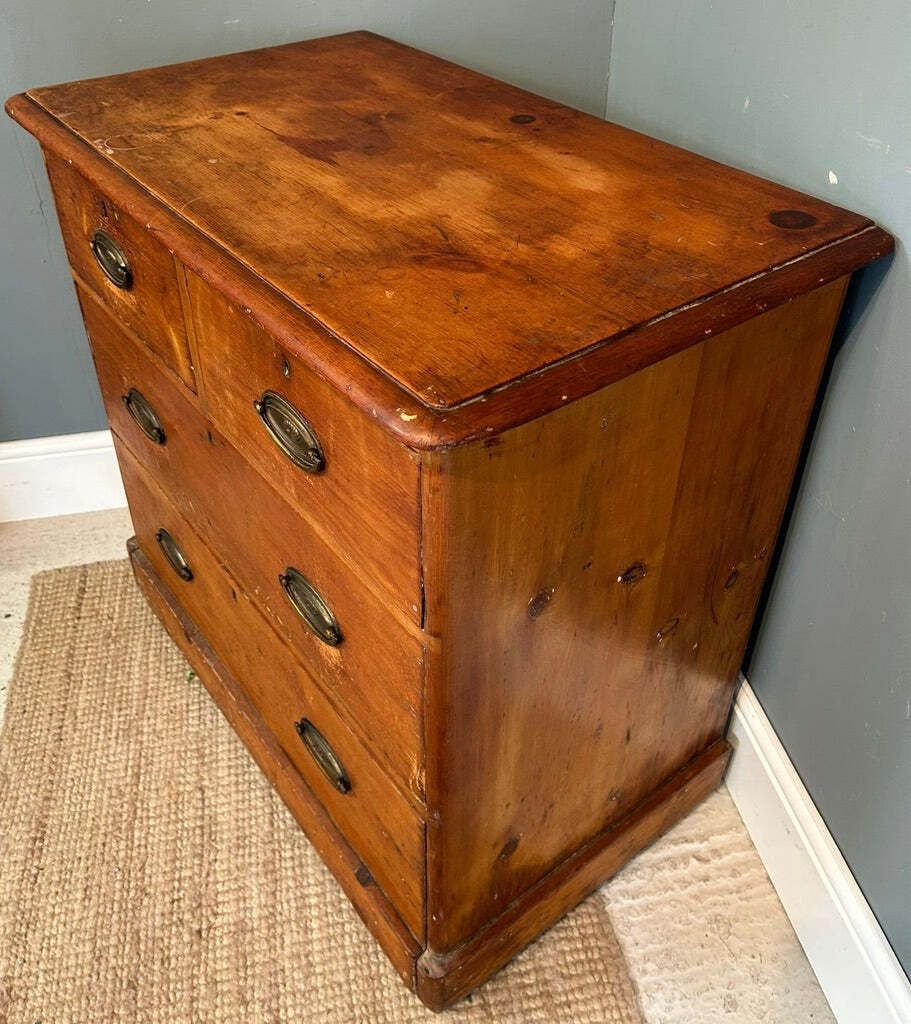 Antique Pine Chest Of Drawers photo for sale