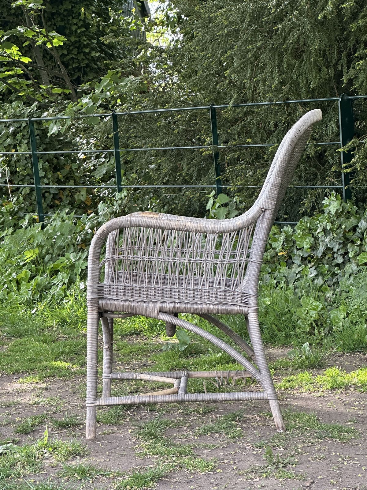 A Fine Handwoven Cane Armchair By Dryad Of Leicester, 1920's photo Garden Furniture
