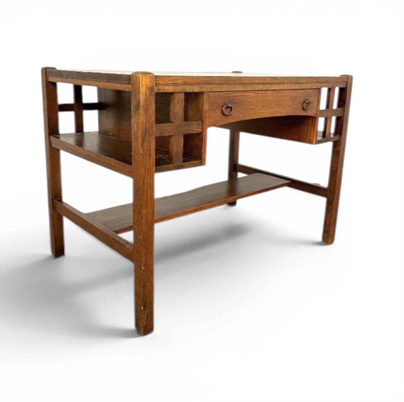 Early 20th Century Oak Arts And Crafts Desk By Bourn   Hadley USA / 1920s / USA / Stickley Brothers