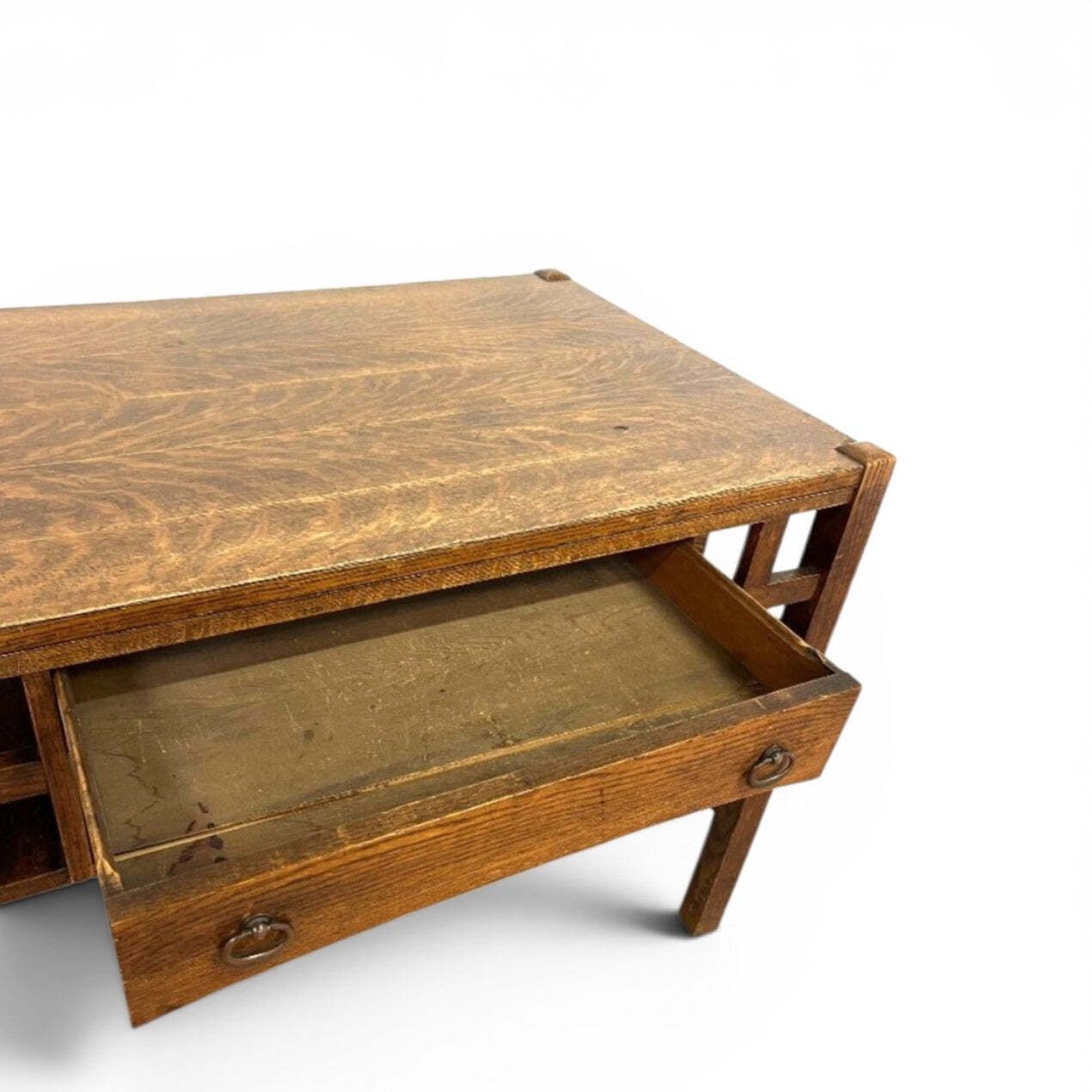 Early 20th Century Oak Arts And Crafts Desk By Bourn   Hadley USA / 1920s / USA / Stickley Brothers photo for sale