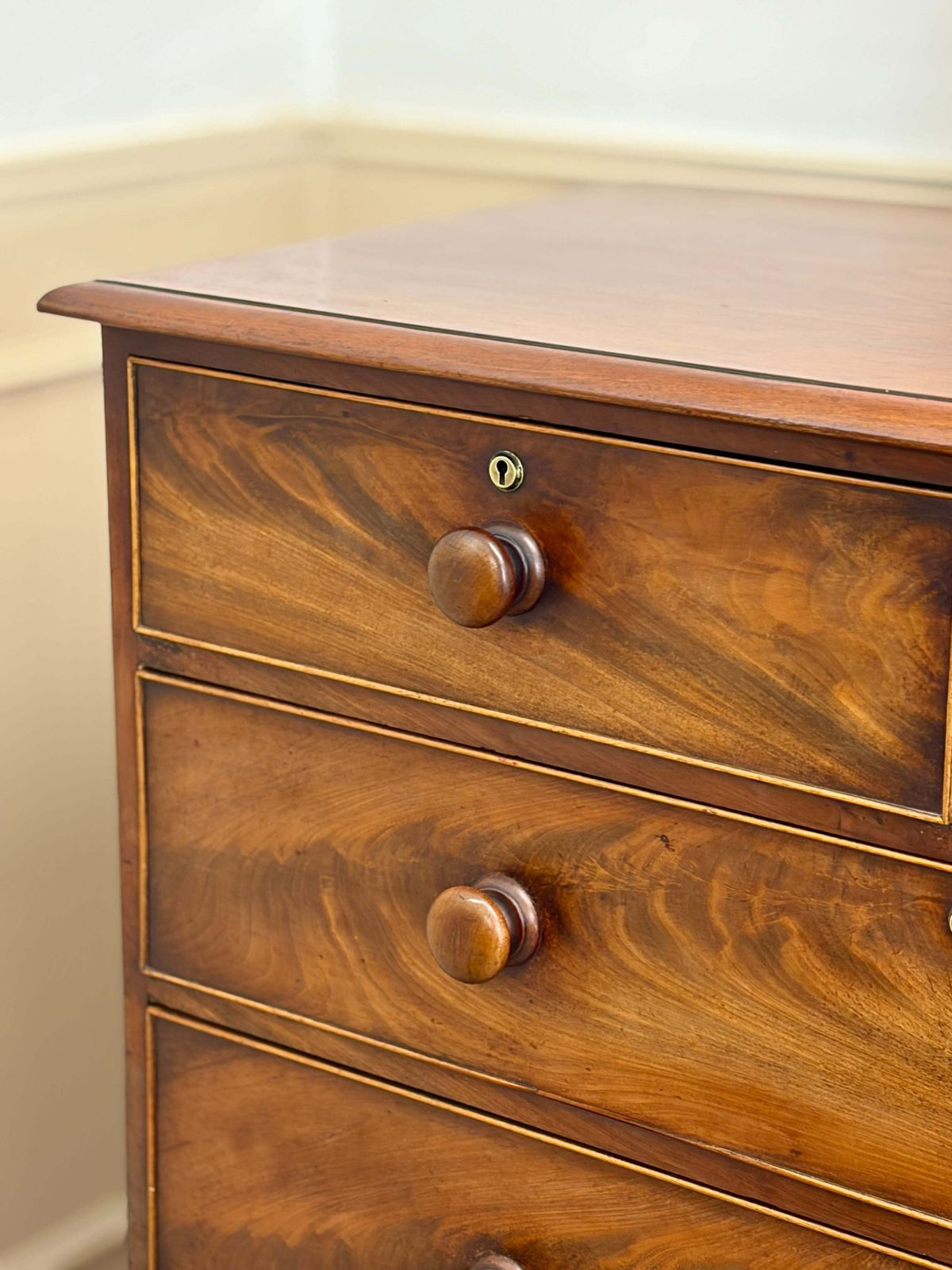 Antique Georgian Straight Front Chest Of Drawers photo furniture
