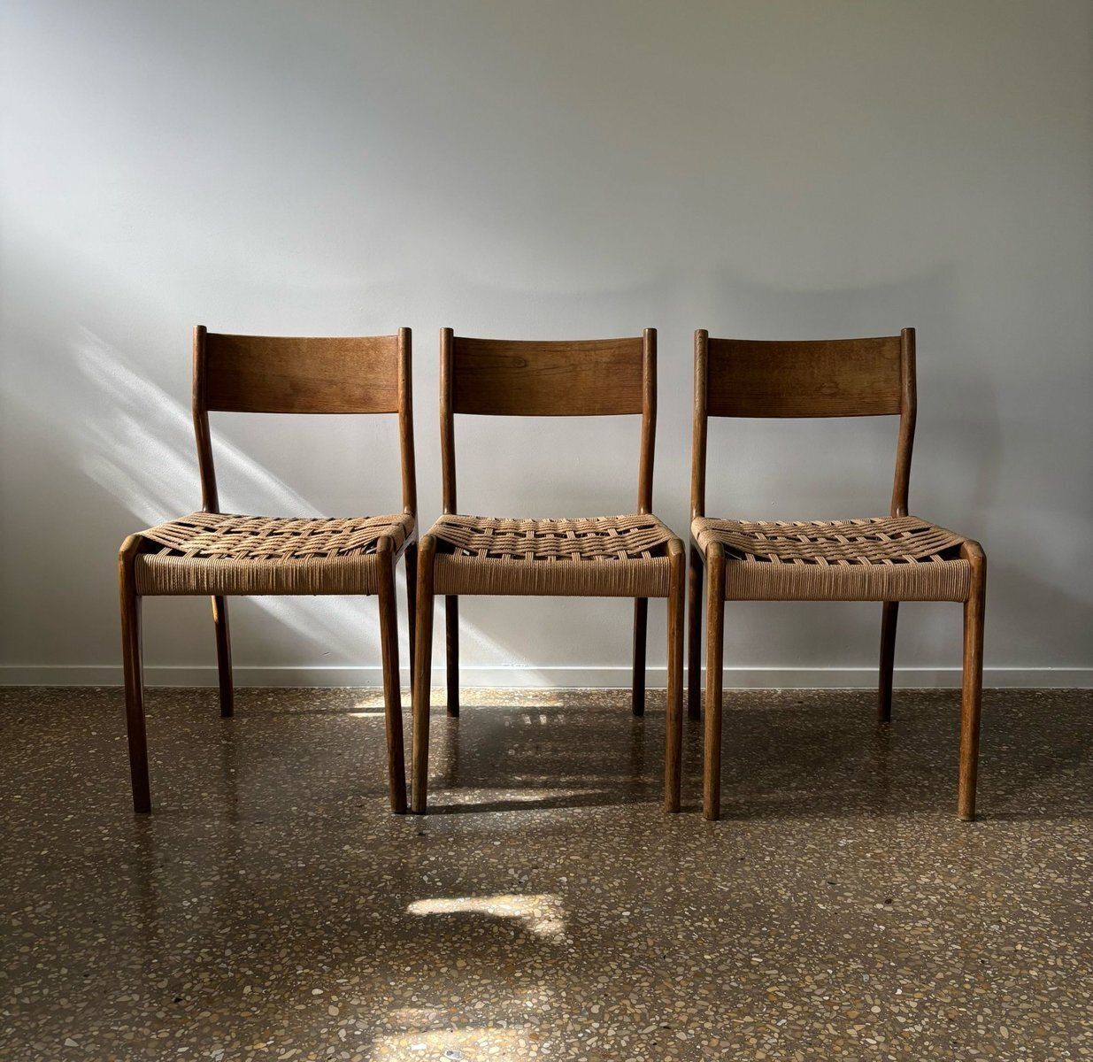 Mid Century Modern Dining Chairs, Italy, 1950s, Set Of 3 photo furniture
