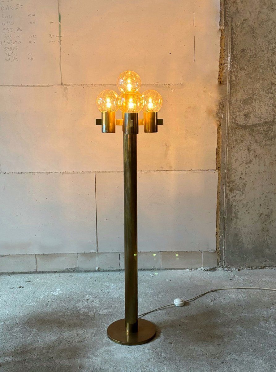 Mid Century Floor Lamp By Hans Agne Jakobsson For Hans Agne Jakobsson Ab Markaryd, Sweden, 1960s photo for sale