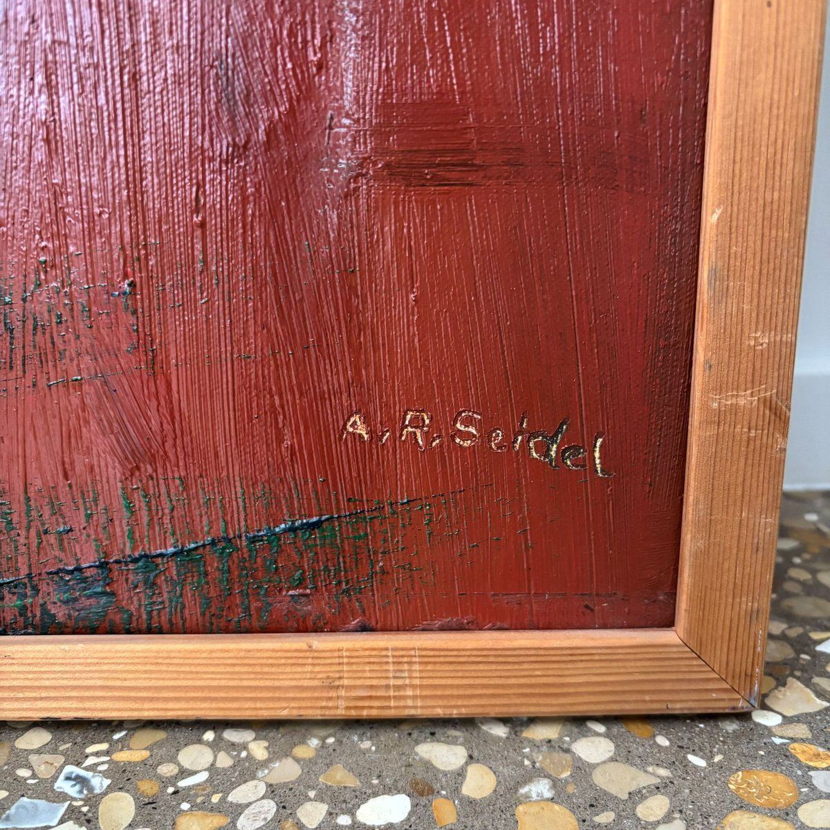A.R. Seidel, Jannie, Oil On Linen, 1960s 1970s photo vintage