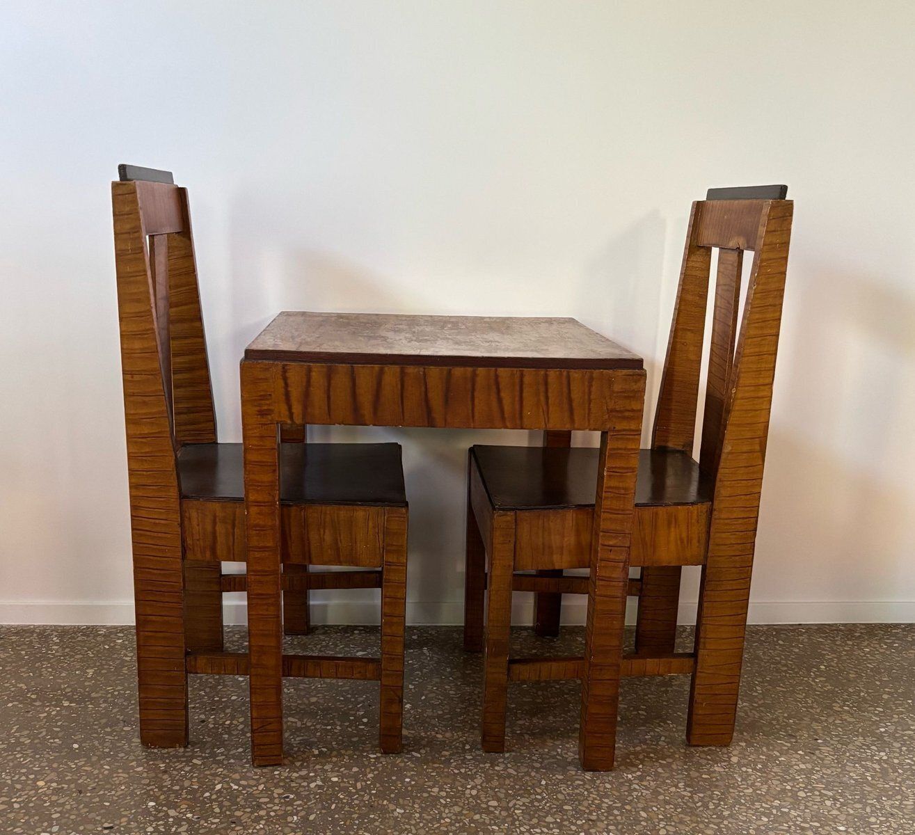 Art Deco Dutch Chairs And Table, 1930s, Set Of 34 photo furniture