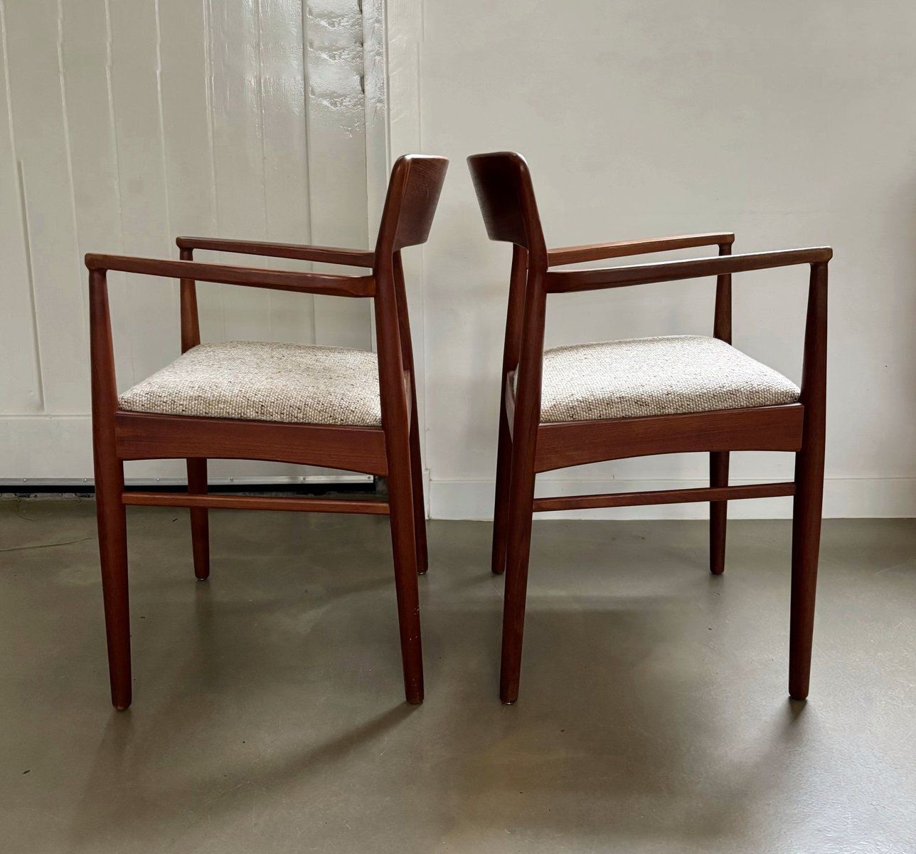 photo furniture Armchairs By Henning Kjaernulf For Ks Mobler, Denmark, 1960s, Set Of 2