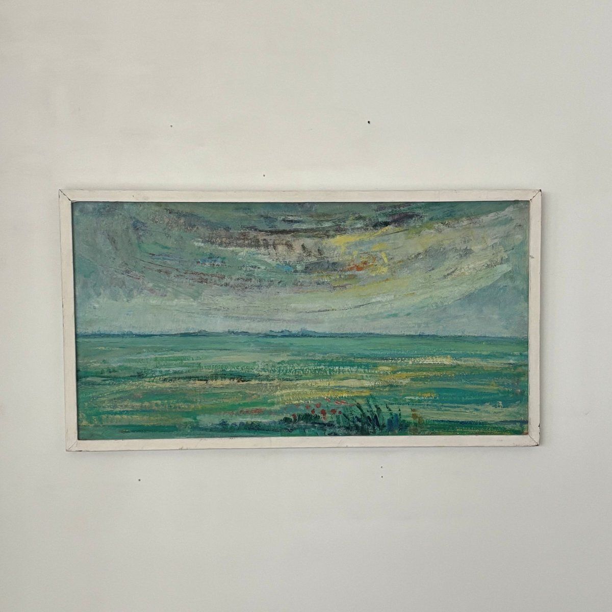 Rien Goené, Friesland, 1980s, Oil Painting photo furniture