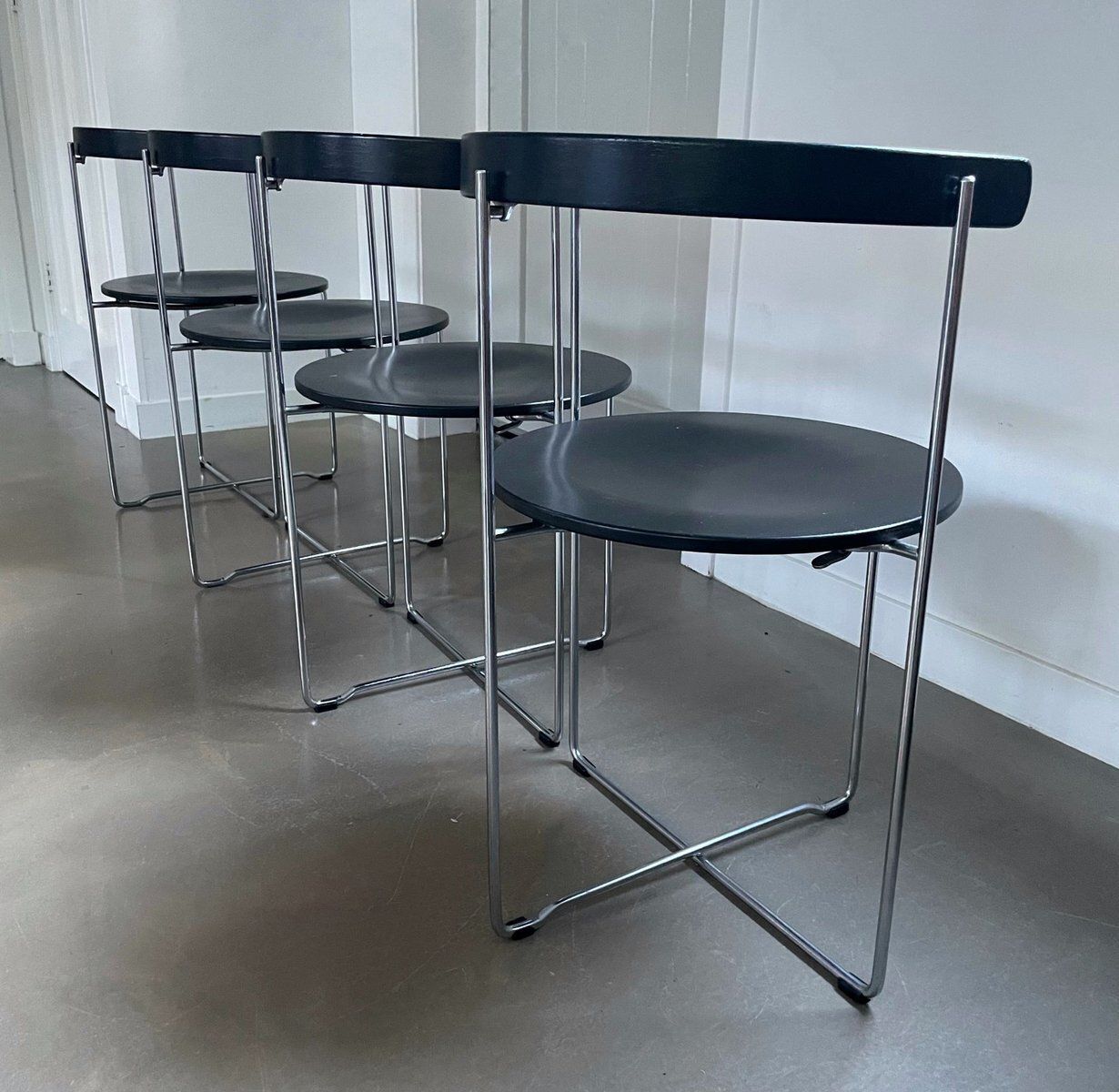 Foldable Chairs Soley By Valdimar Harðarson For Kusch & Co, 1980s, Set Of 4 photo furniture