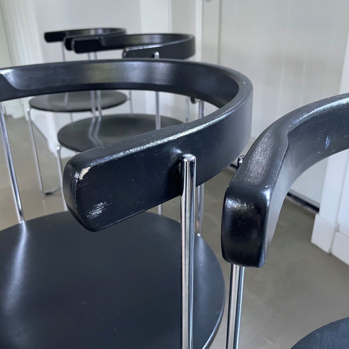 Foldable Chairs Soley By Valdimar Harðarson For Kusch & Co, 1980s, Set Of 4 photo buy