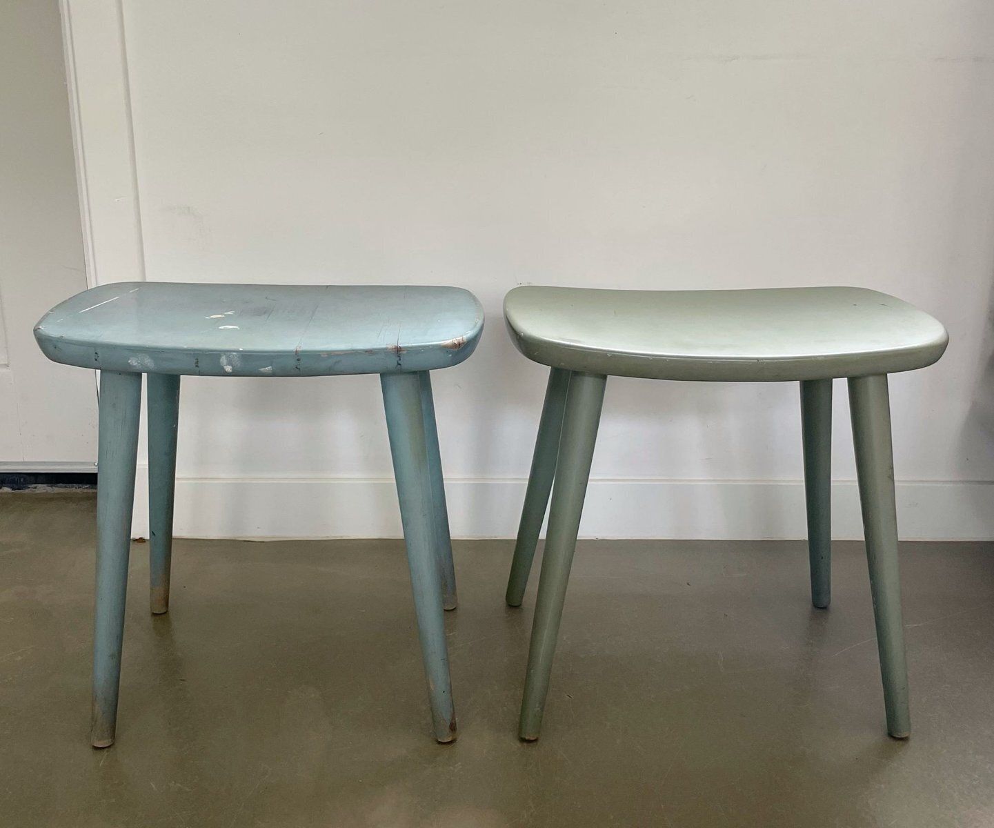 Set Of Palle Stools By Yngve Ekström For Stolab, Sweden, 1950s photo furniture