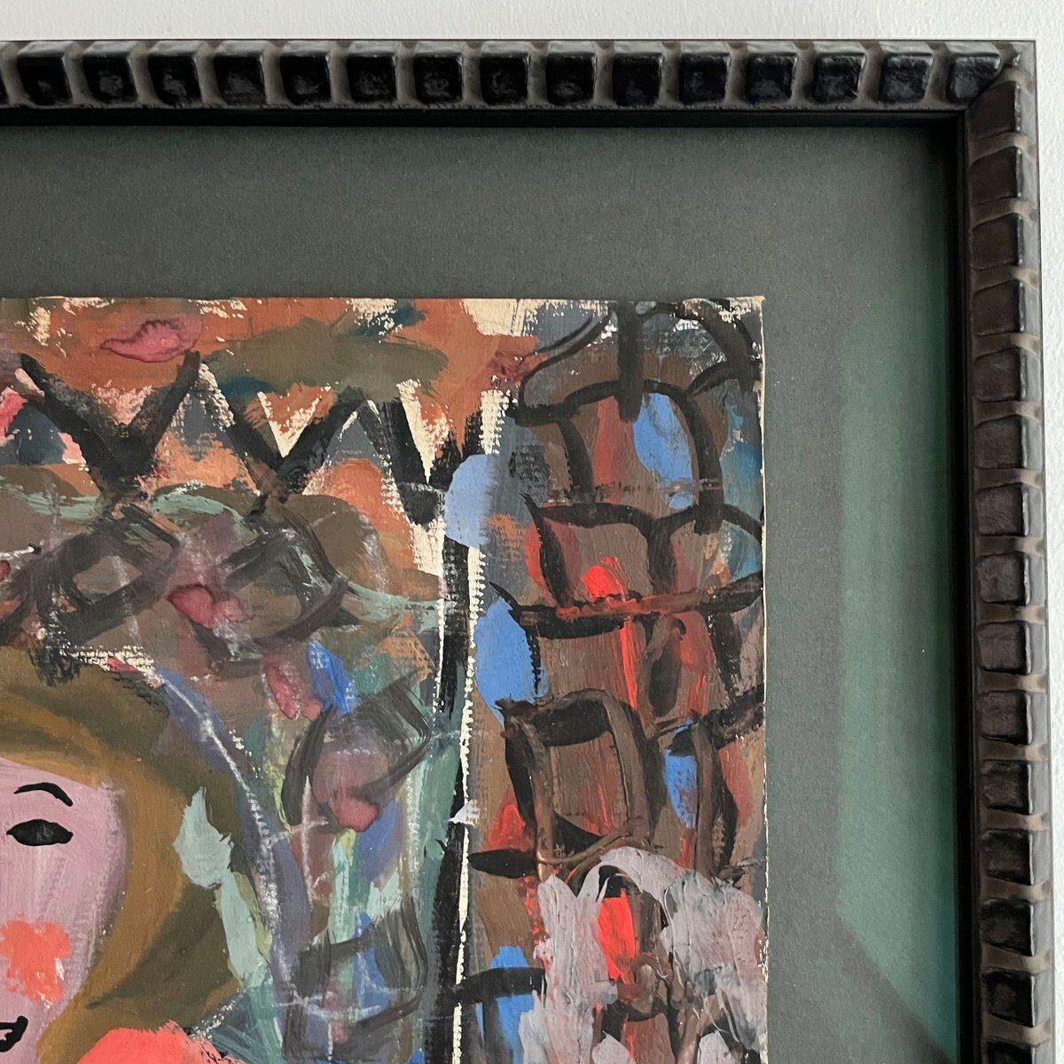 Frédérique Prat, The Flower Seller, 1950s, Gouache On Paper photo vinterior