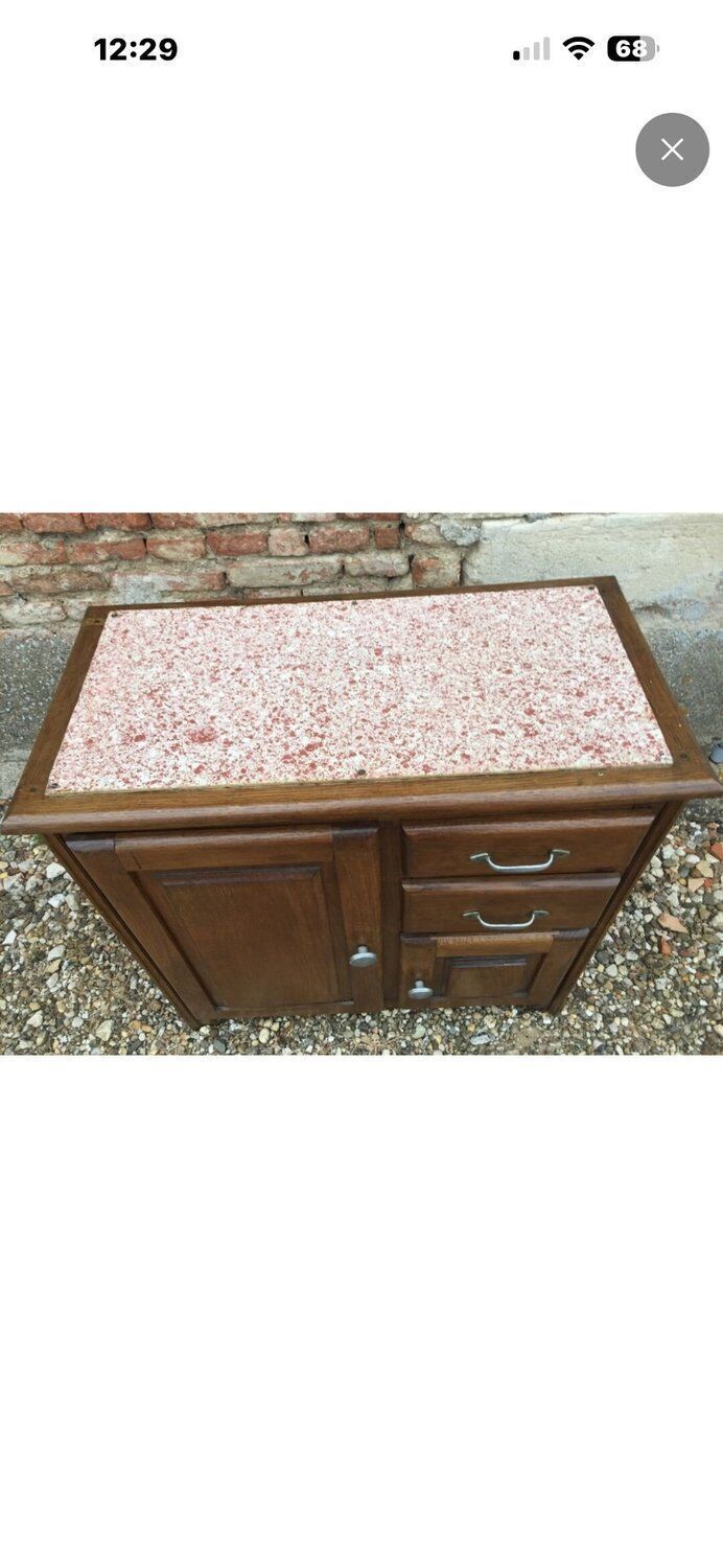 Mado Buffet In Solid Oak — French Domestic Style From The 1950s photo vinterior