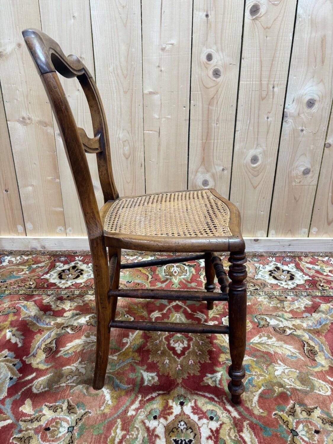 Set Of 6 Louis Philippe Caned Walnut Chairs, 19th Century. photo Furniture