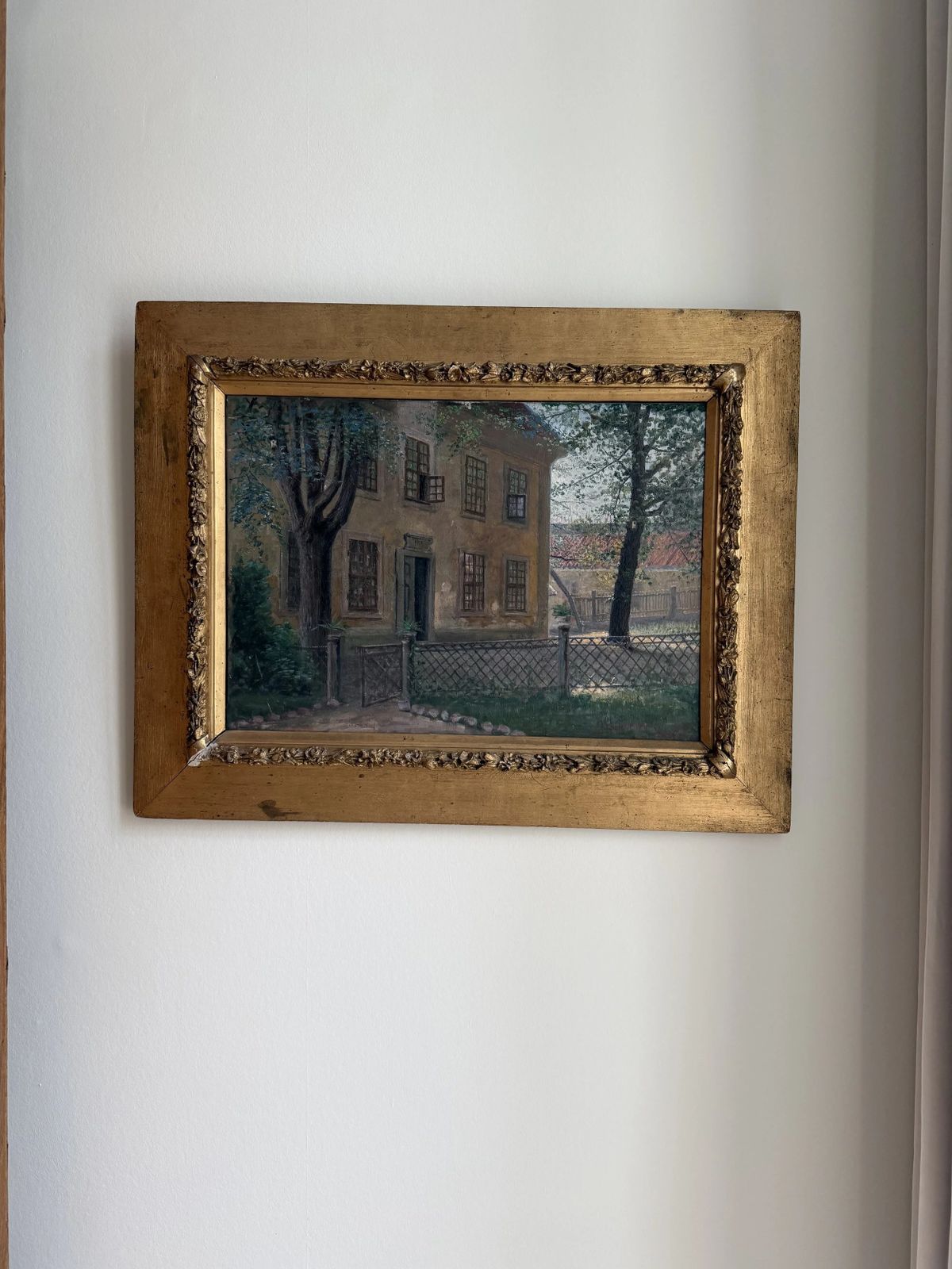 Oil Painting Of A Swedish Summer House