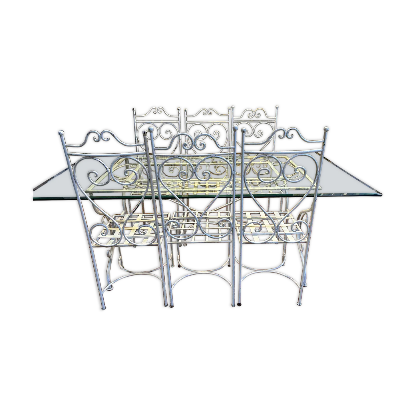 Iron And Glass Garden Furniture