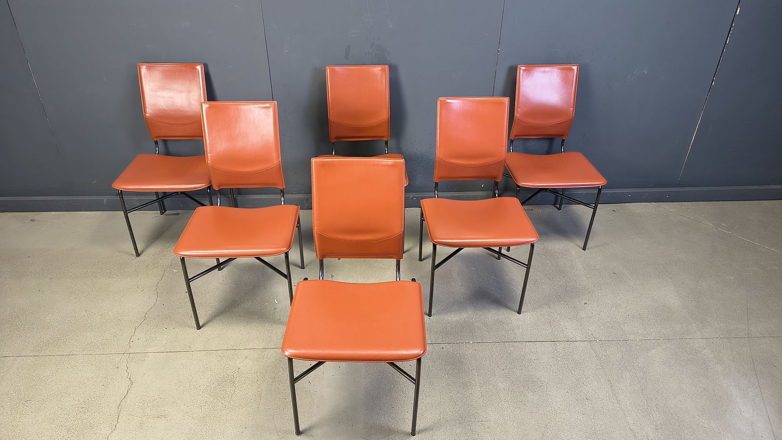 Ross Littel For Matteo Grassi Set Of 6 Dining Chairs, 1970s photo furniture