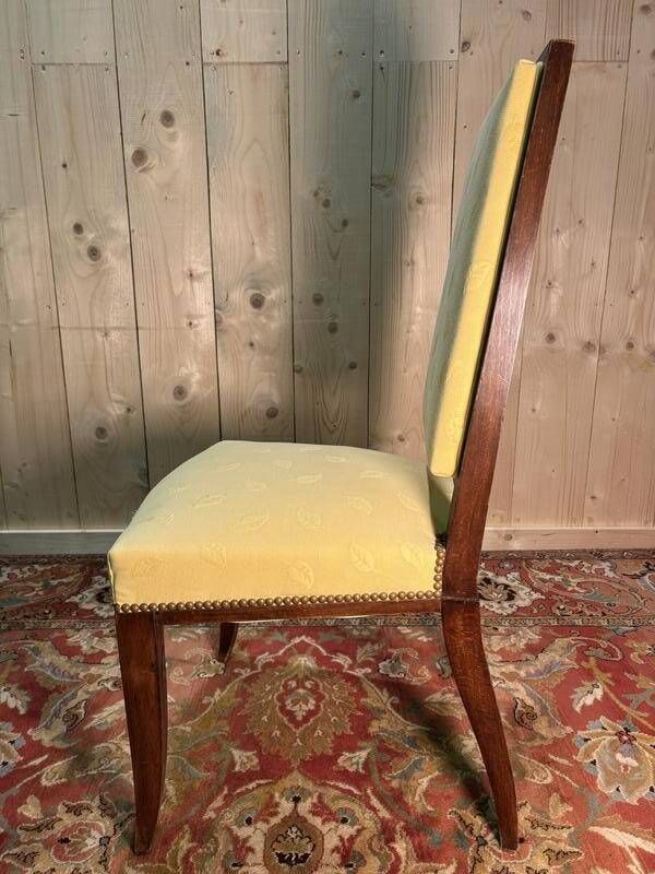 Set Of 6 Mahogany Chairs In The Arbus Style photo vintage