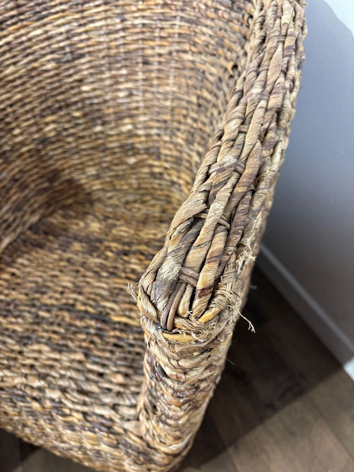 photo furniture Set Of Four Hand Woven Abaca Fibre Tub Chairs