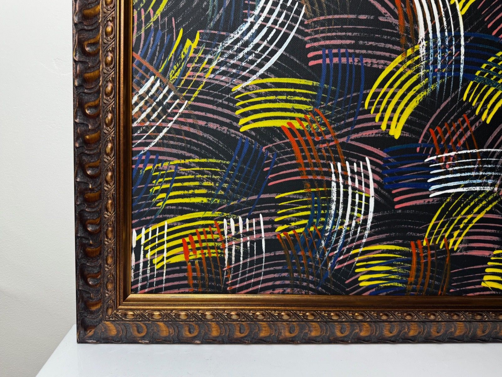 Huge Painting 🔥 Fire Dreaming By Jean Hudson Nampijinpa C2005 photo Art