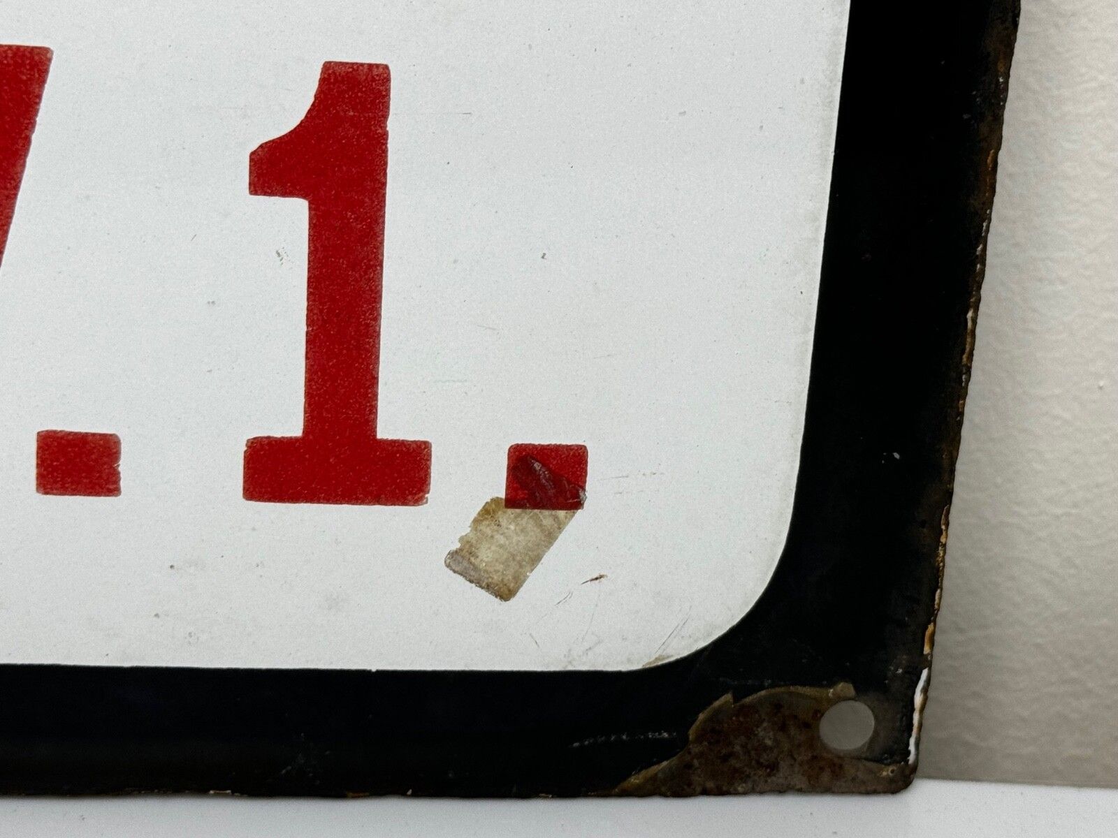 850.0 Mid Century Enamel London Road Sign City Of Westminster Ebury Street Belgravia S.W.1 photo
