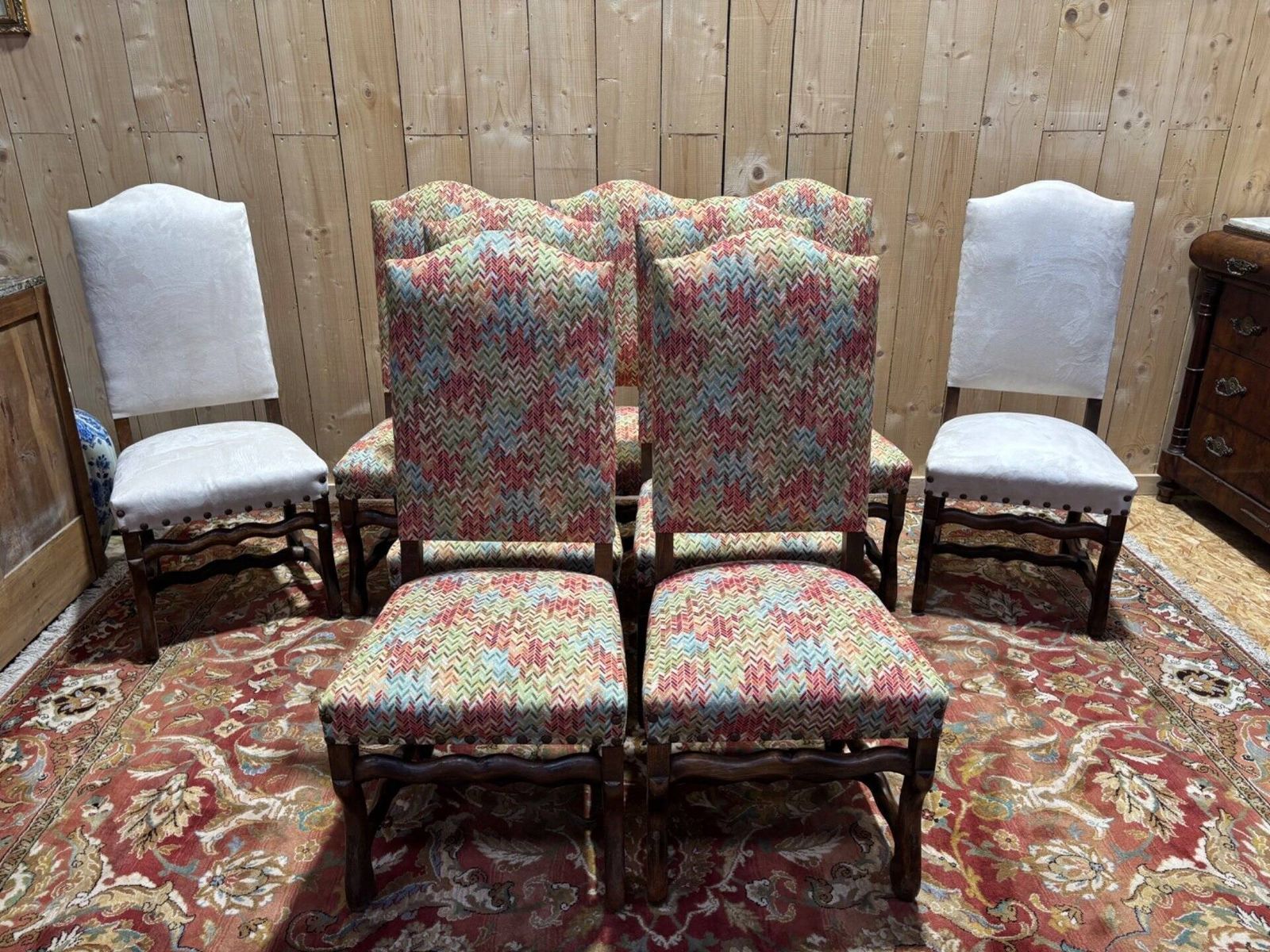 Set Of 9 Louis XIII Style Chairs photo Furniture