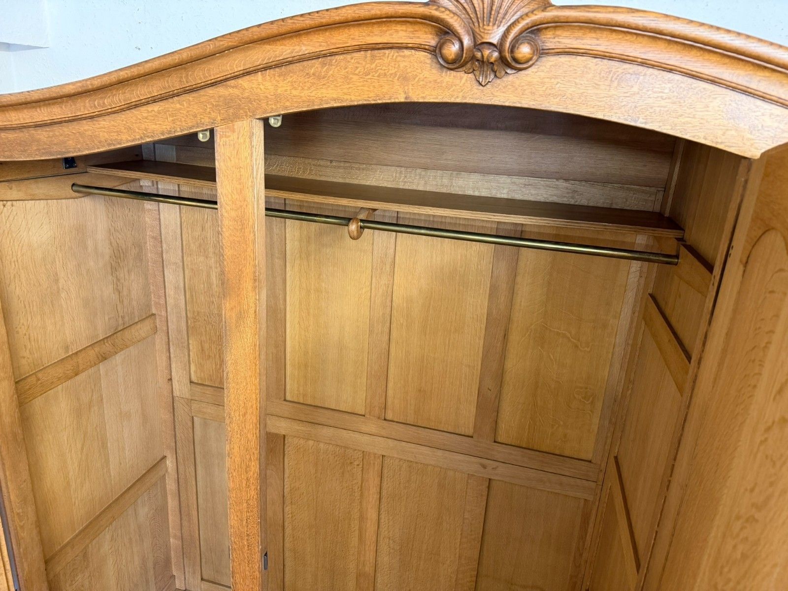 photo for sale Quality French Oak Three Door Armoire/Wardrobe Circa 1950
