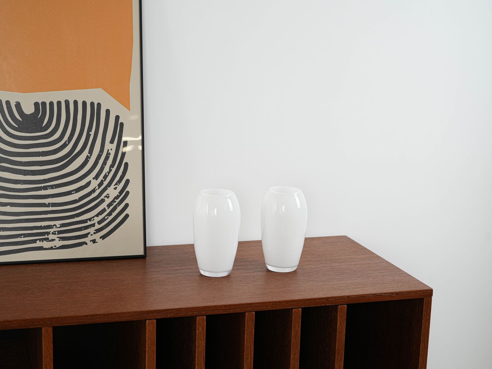 Witte vaas, Deens design, jaren 1970, Made In Denmark photo furniture